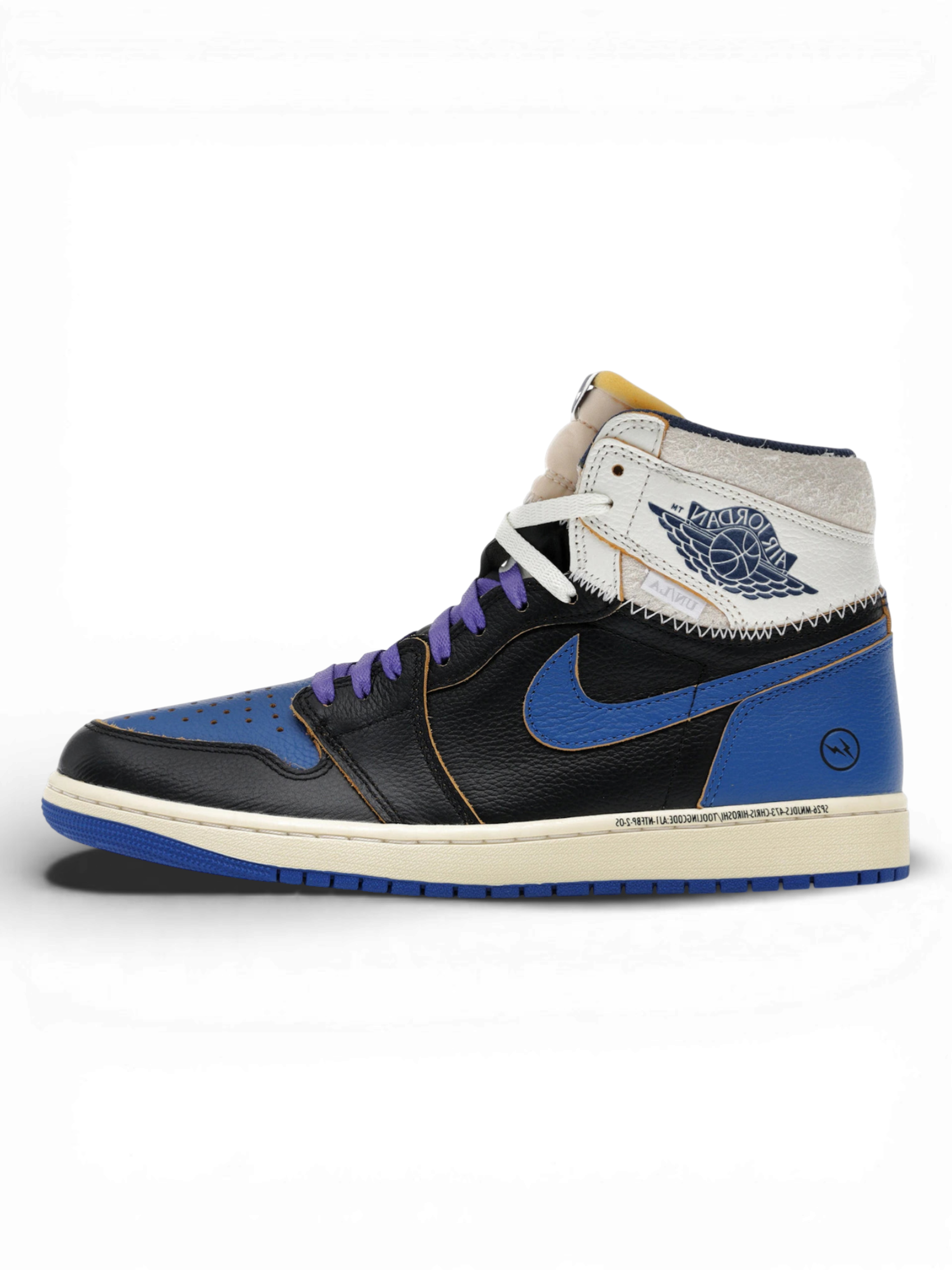 Jordan 1 Retro High OG SP Fragment X Union LA Sport Royal