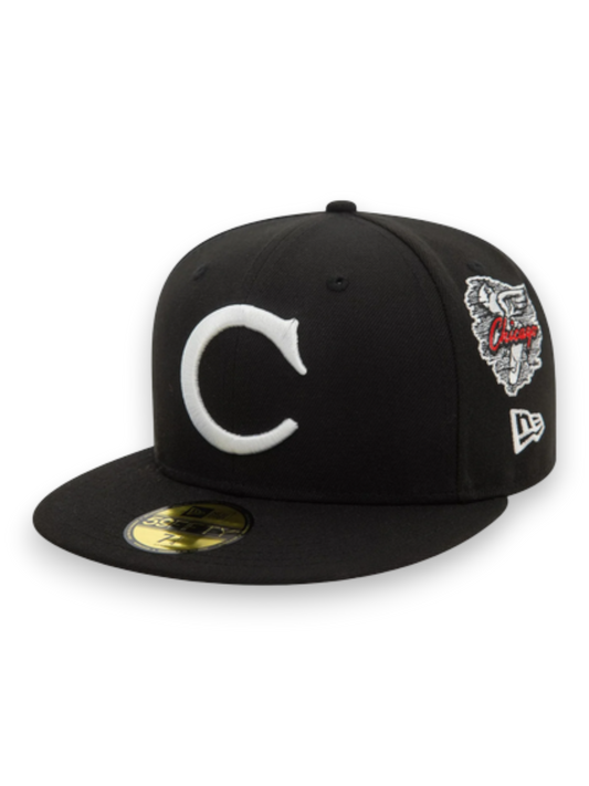 New Era Chicago White Sox MLB Cooperstown Patch Black 59FIFTY Fitted Cap