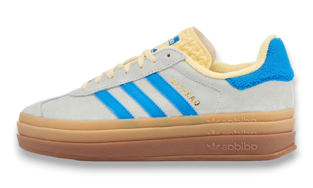 Adidas Gazelle Bold Almost Blue Yellow (Women's)