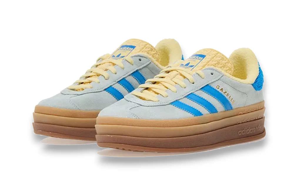 Adidas Gazelle Bold Almost Blue Yellow (Women's)