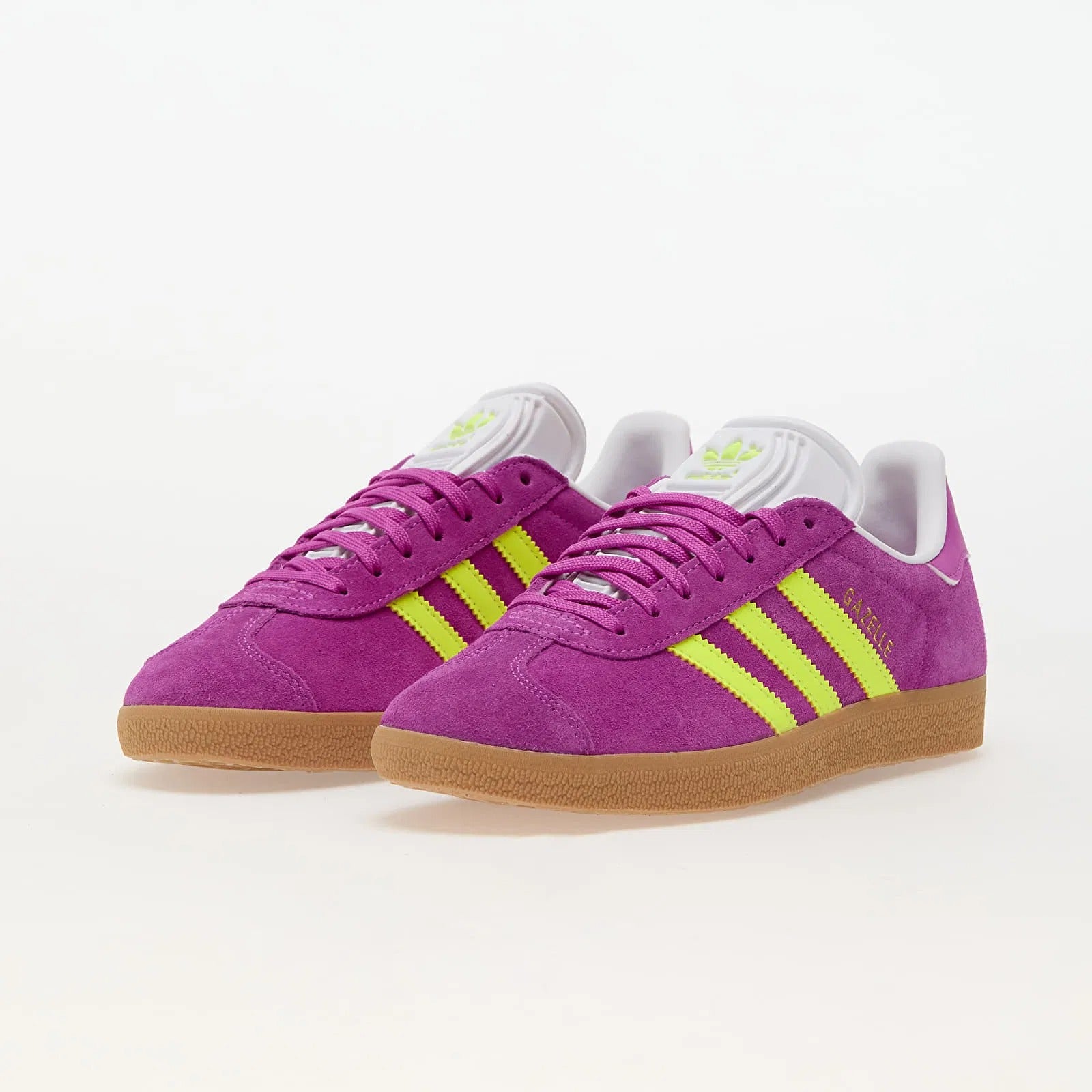 Adidas Gazelle Purple Burst Solar Yellow