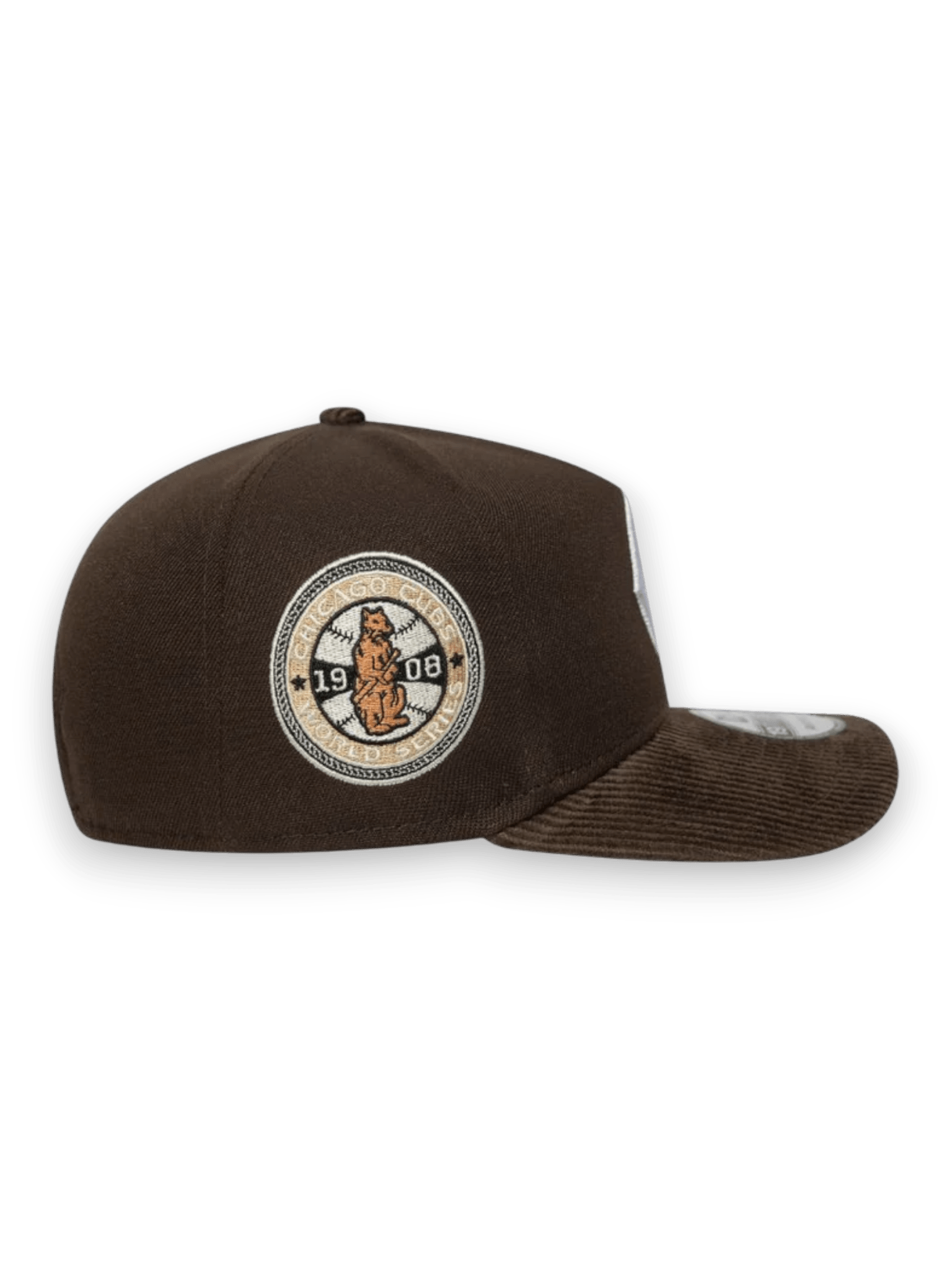 NEW ERA CHICAGO CUBS MLB COOPERSTOWN CORD DARK BROWN 19TWENTY ADJUSTABLE CAP