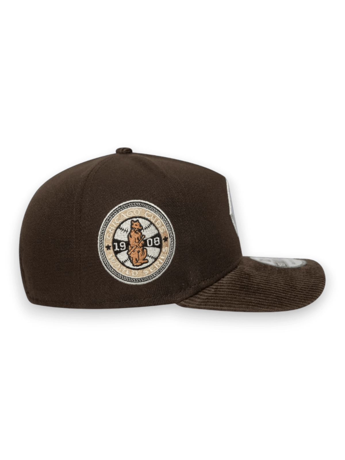 NEW ERA CHICAGO CUBS MLB COOPERSTOWN CORD DARK BROWN 19TWENTY ADJUSTABLE CAP