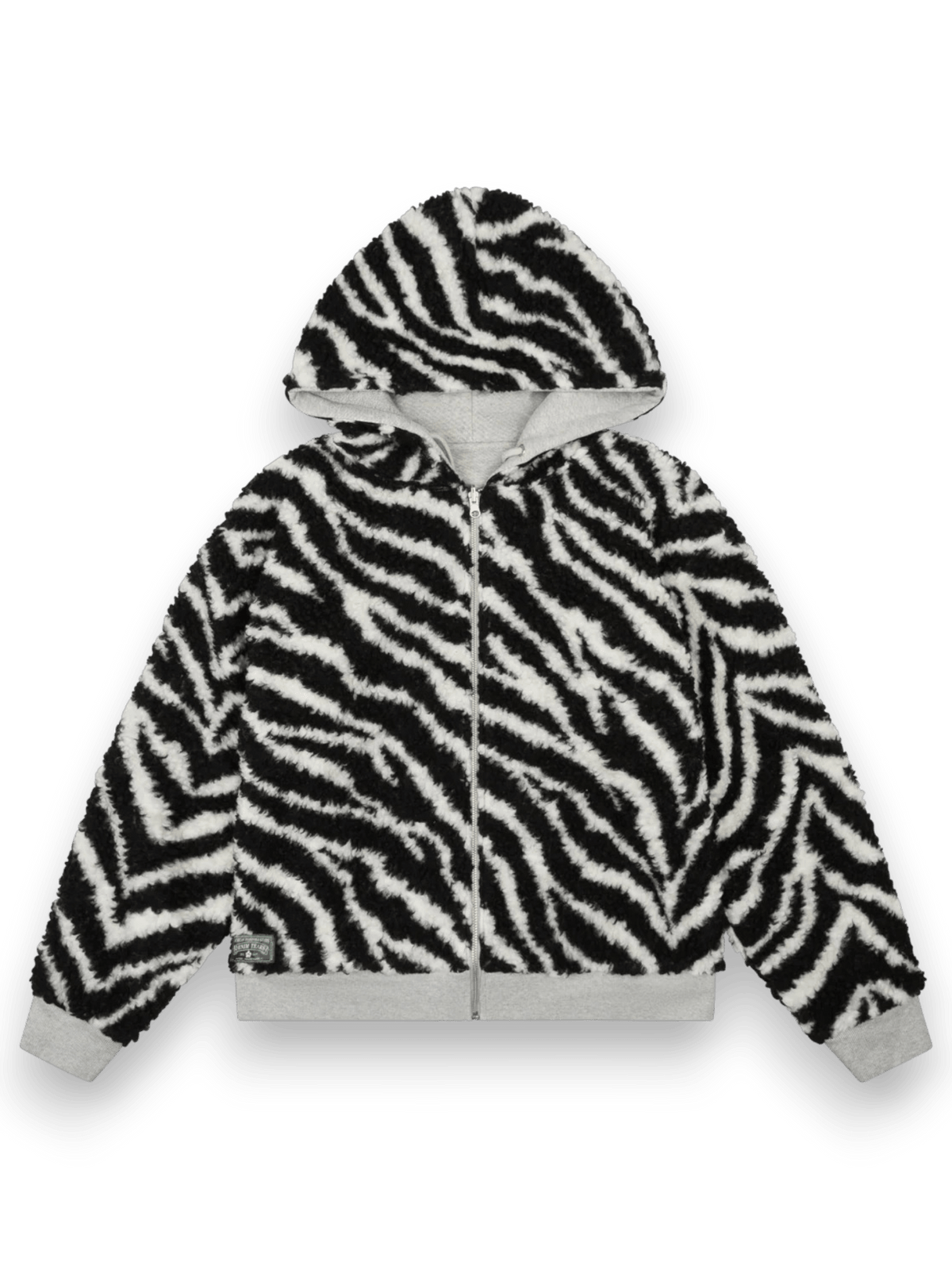 Denim Tears Zebra Lined Hoodie Grey