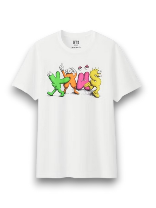 KAWS x Uniqlo Logo Tee White