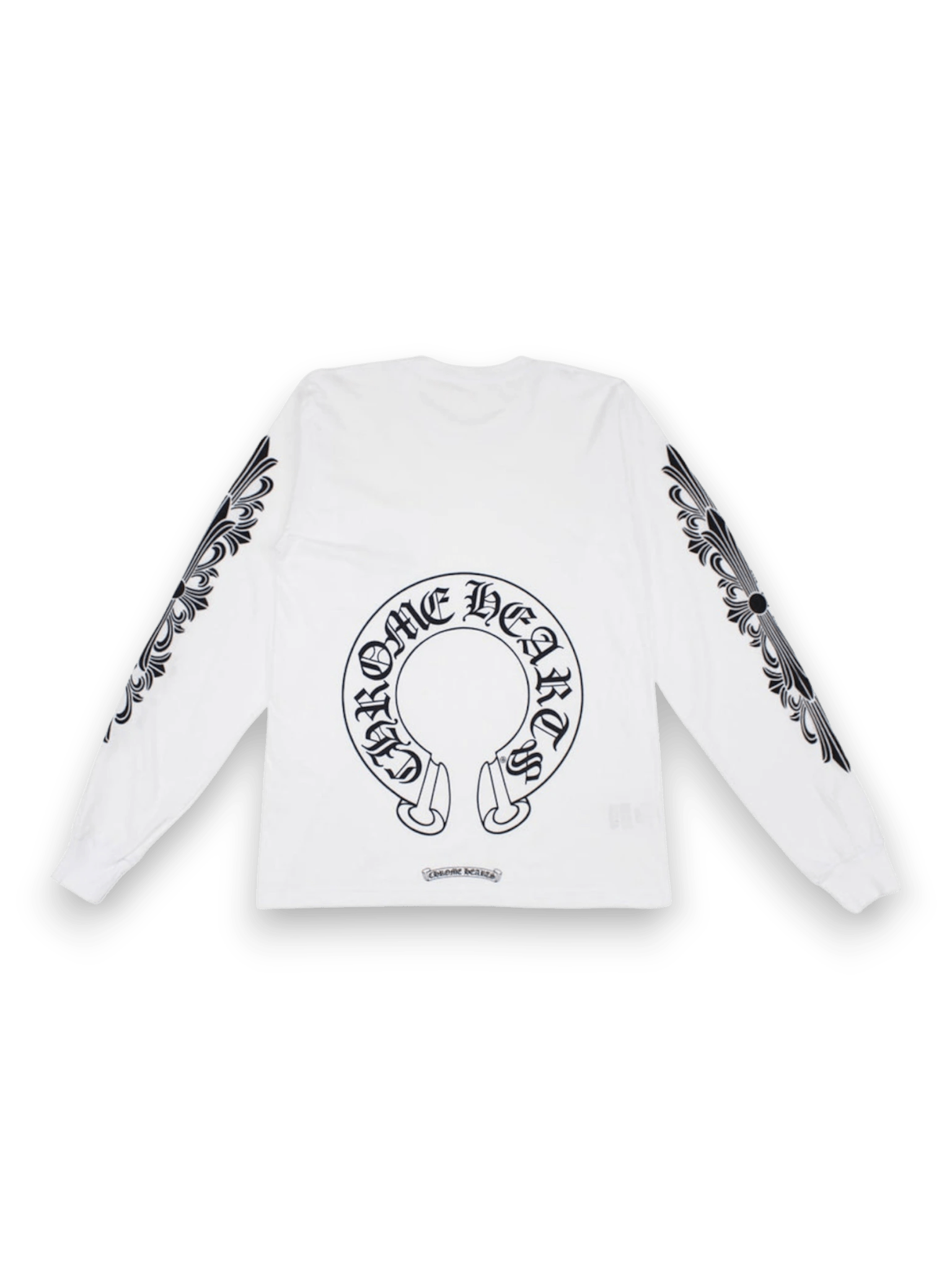 Chrome Hearts LS White Black Print