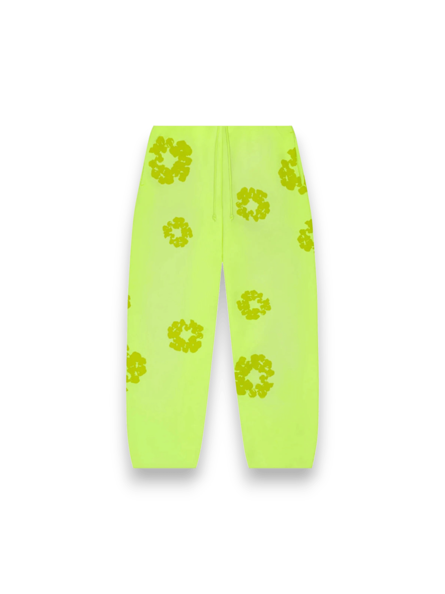 Denim Tears Mono Cotton Wreath Sweatpants Neon Green