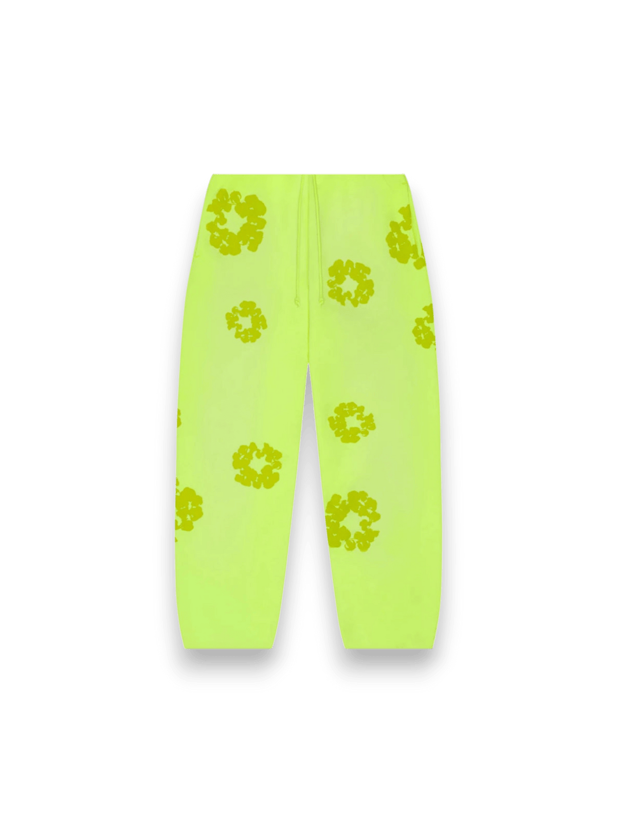 Denim Tears Mono Cotton Wreath Sweatpants Neon Green