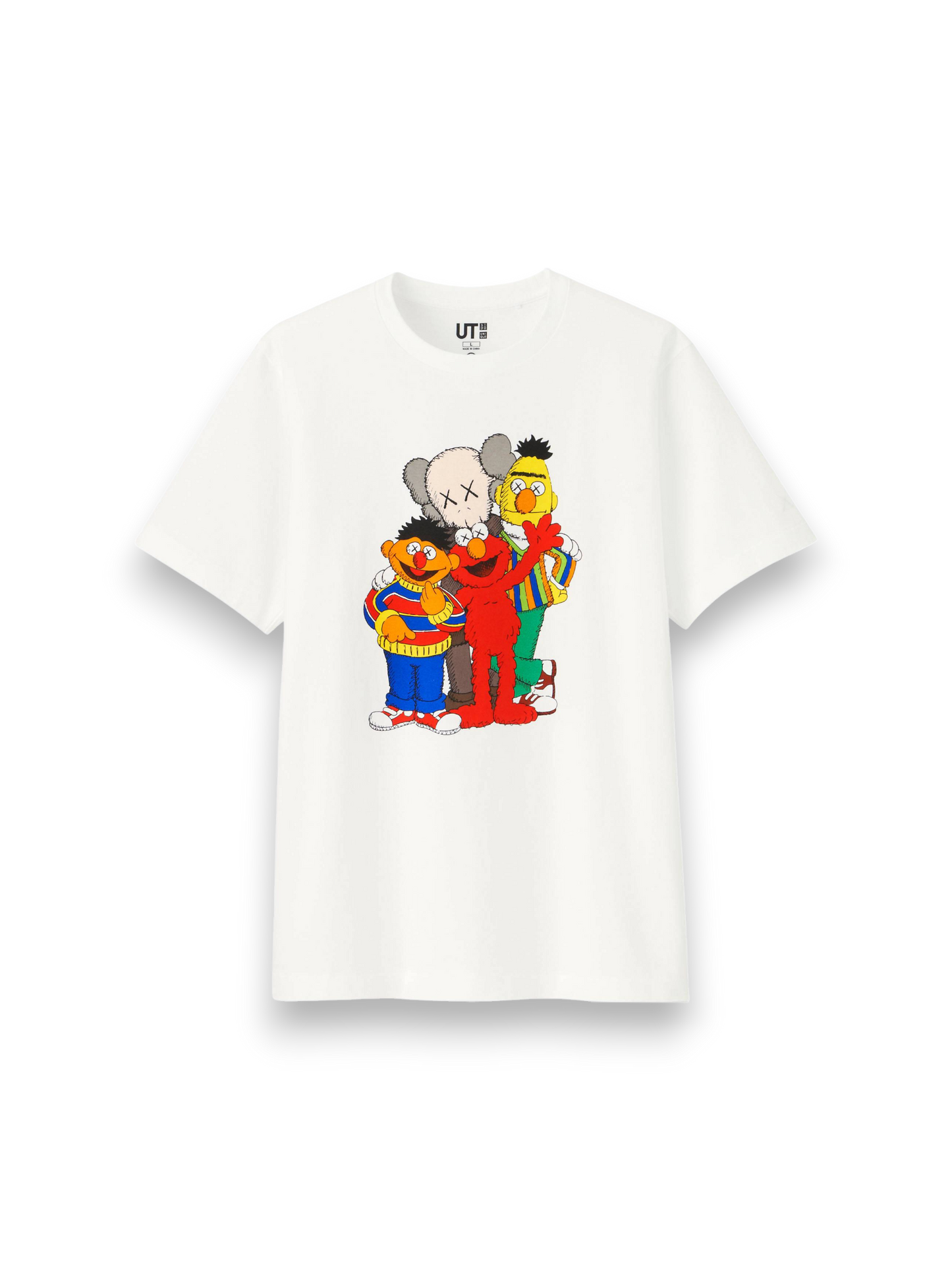 KAWS x Uniqlo x Sesame Street Group Tee (Asia Sizing) White