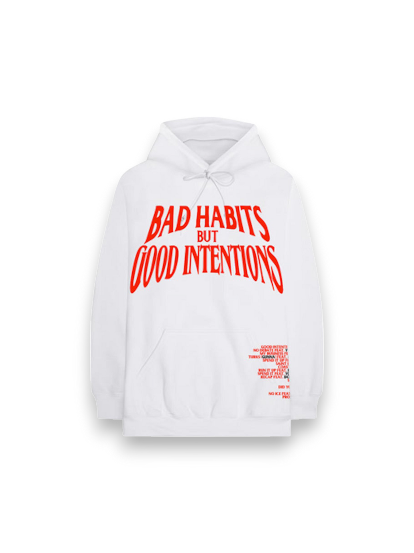 Nav x Vlone Bad Habits Hoodie White