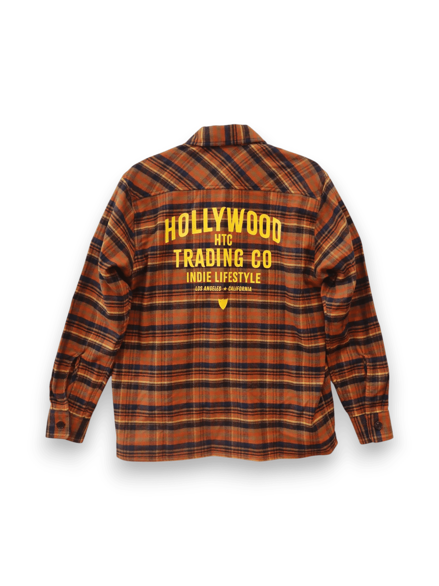 HTC VINTAGE PLAID SHIRT ORANGE BLU
