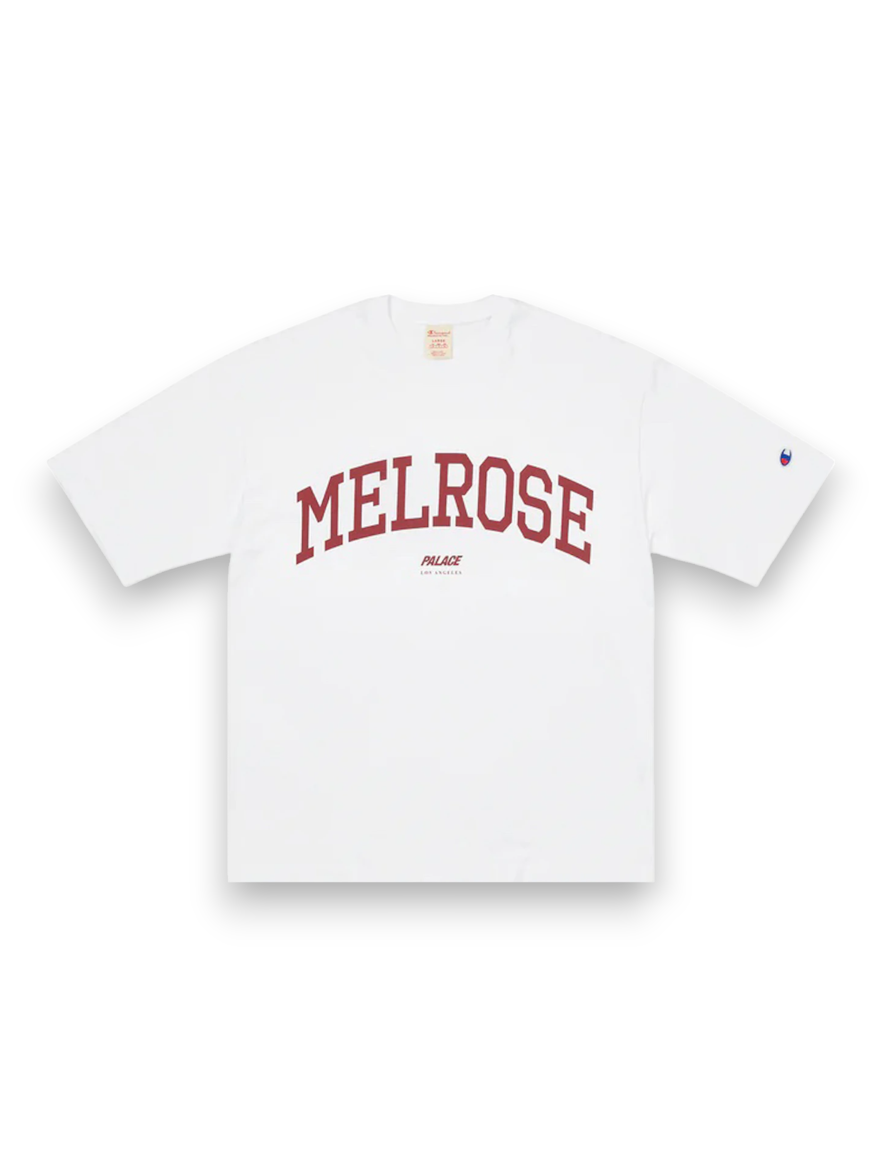 Palace Champion Shop Melrose T-shirt Los Angeles White