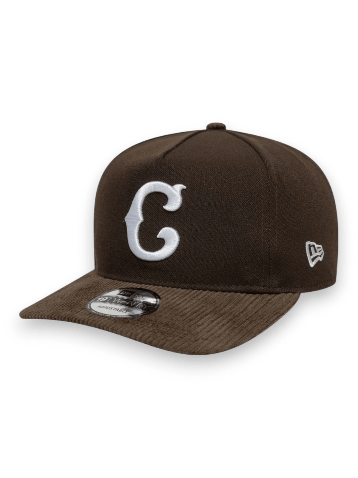 NEW ERA CHICAGO CUBS MLB COOPERSTOWN CORD DARK BROWN 19TWENTY ADJUSTABLE CAP