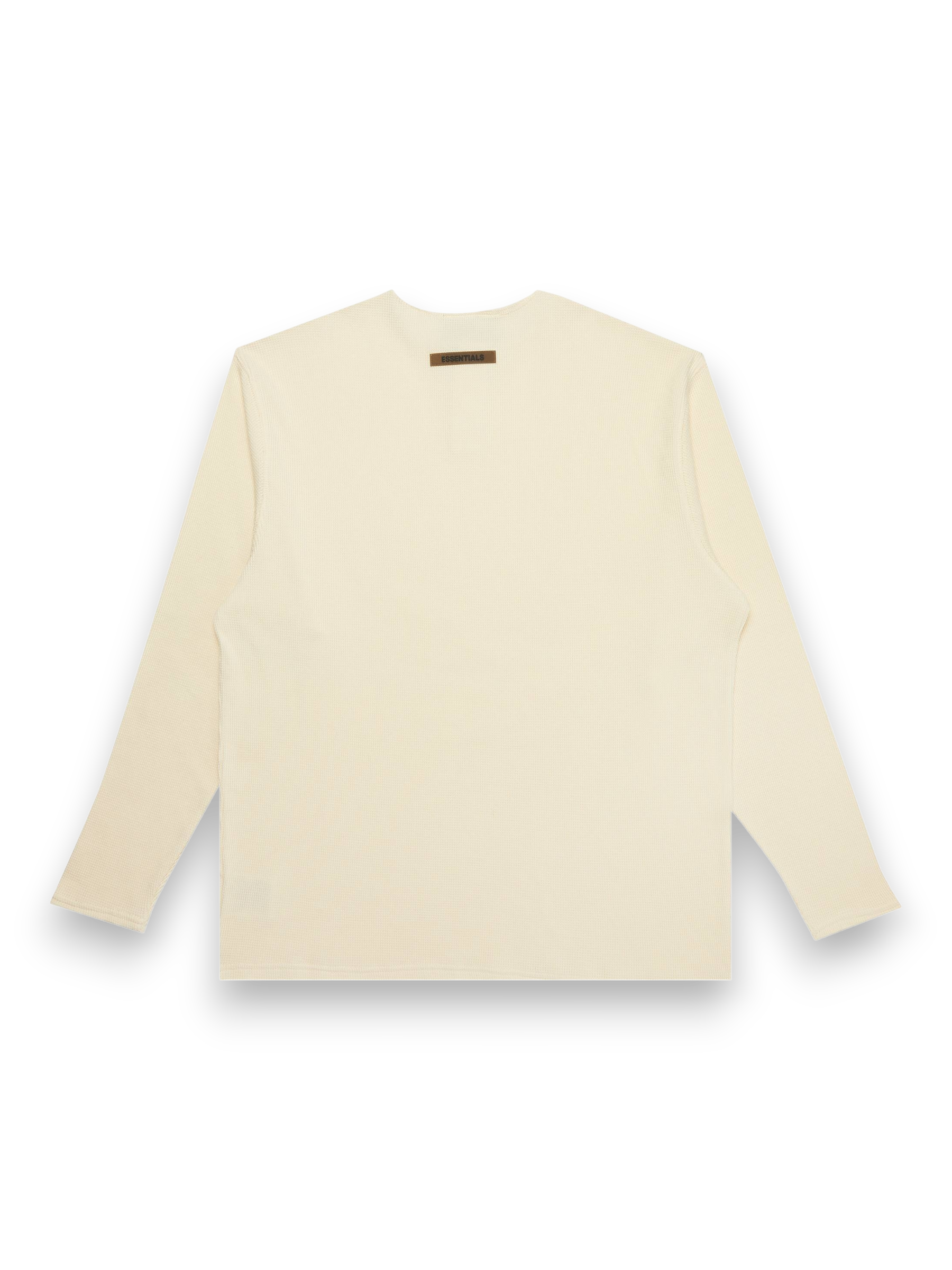 Fear of God Essentials Thermal Longsleeve Henley T-shirt Cream