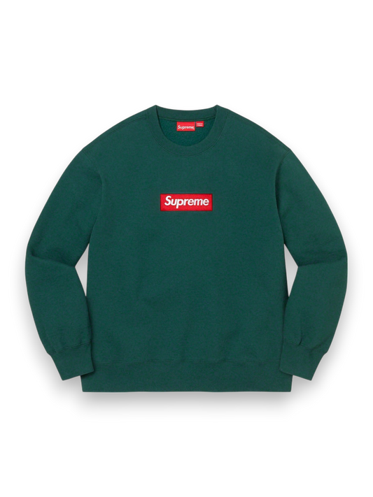 Supreme Box Logo Crewneck (FW22) Dark Pine