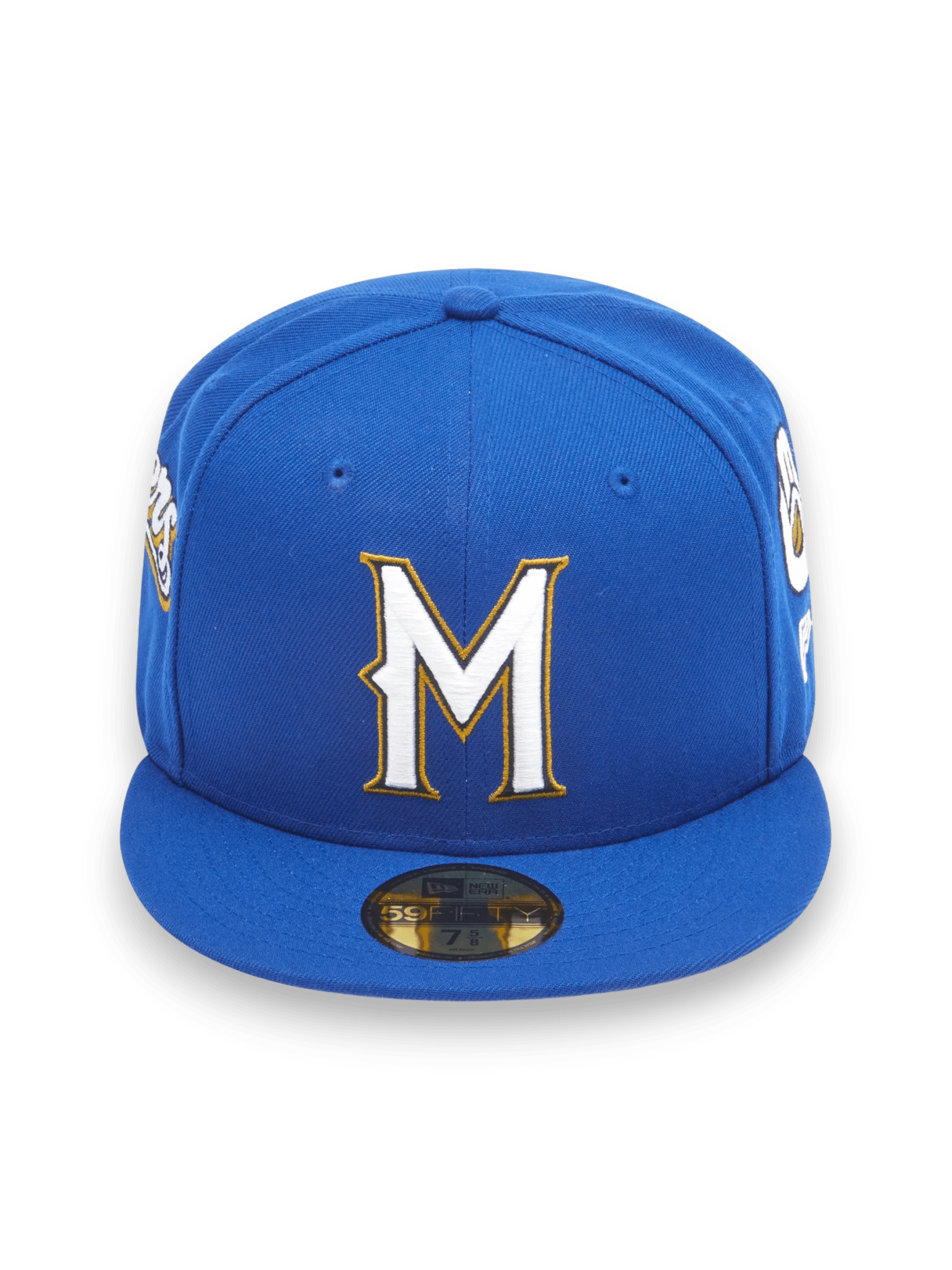 New Era Milwaukee Brewers Patch Embroidery 59Fifty Cap Blue