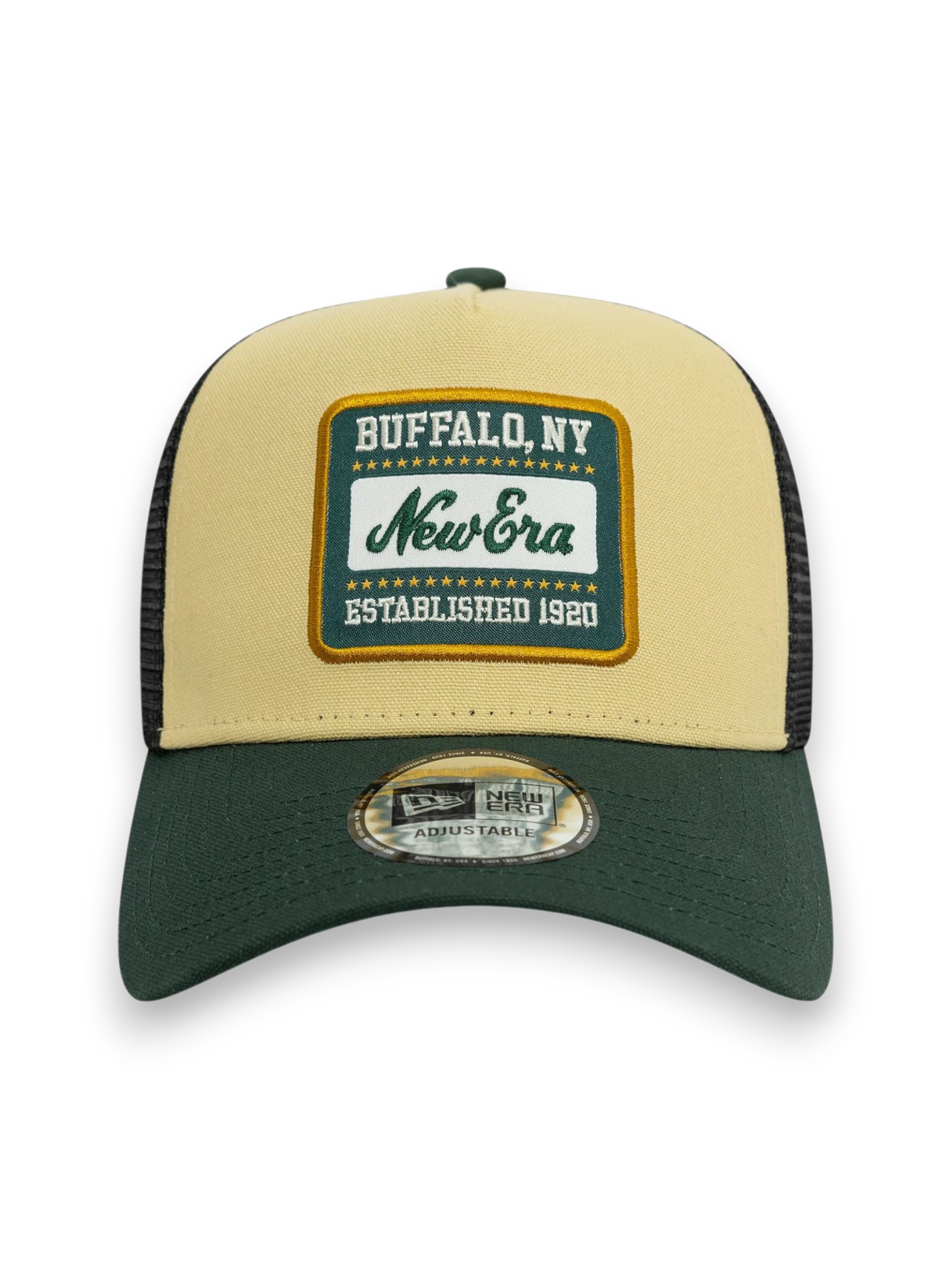 9FORTY A-Frame Trucker New Era Patch Cotton Canvas Green