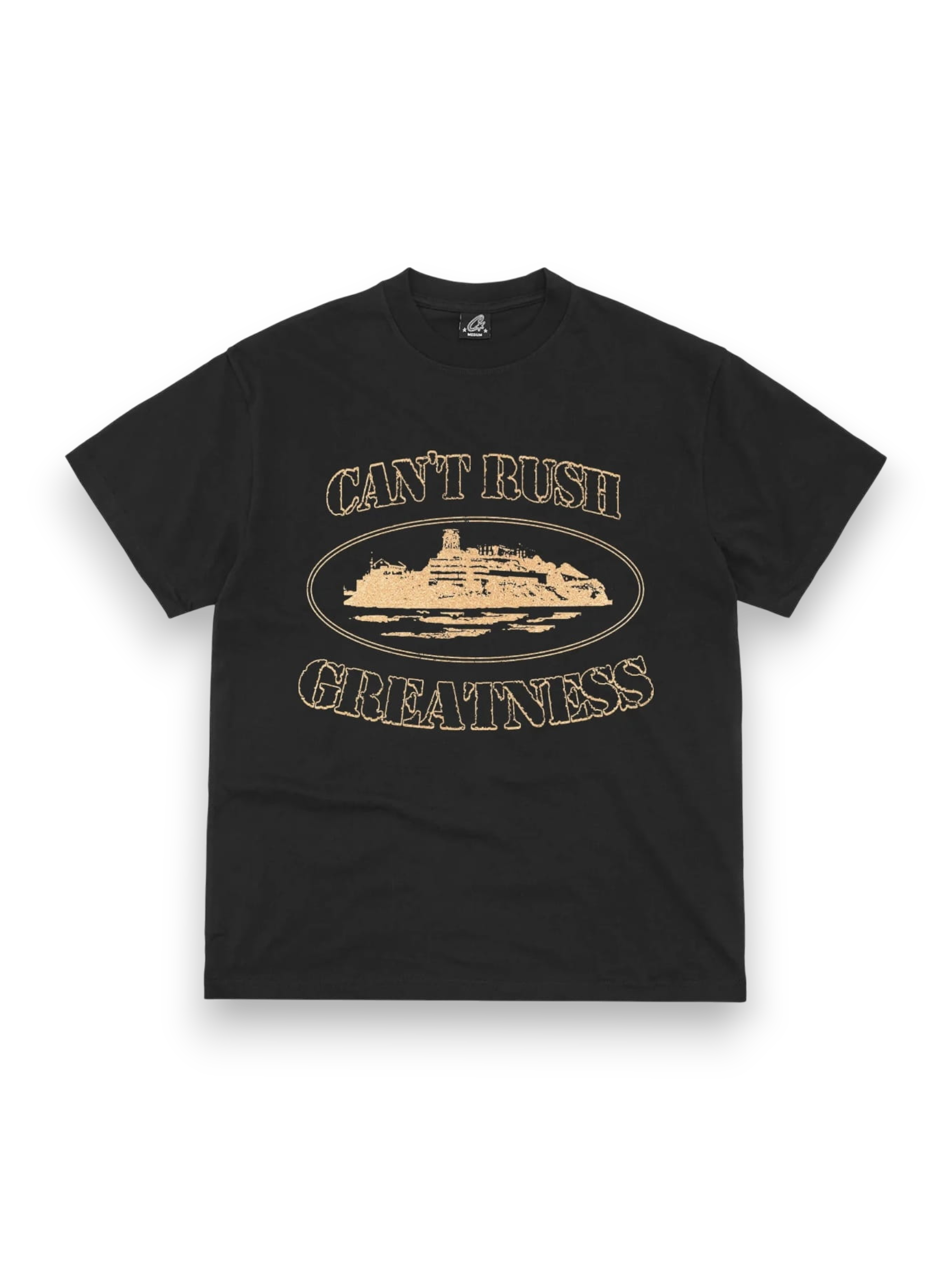 Corteiz x Central Cee Can't Rush Greatness Tee Black