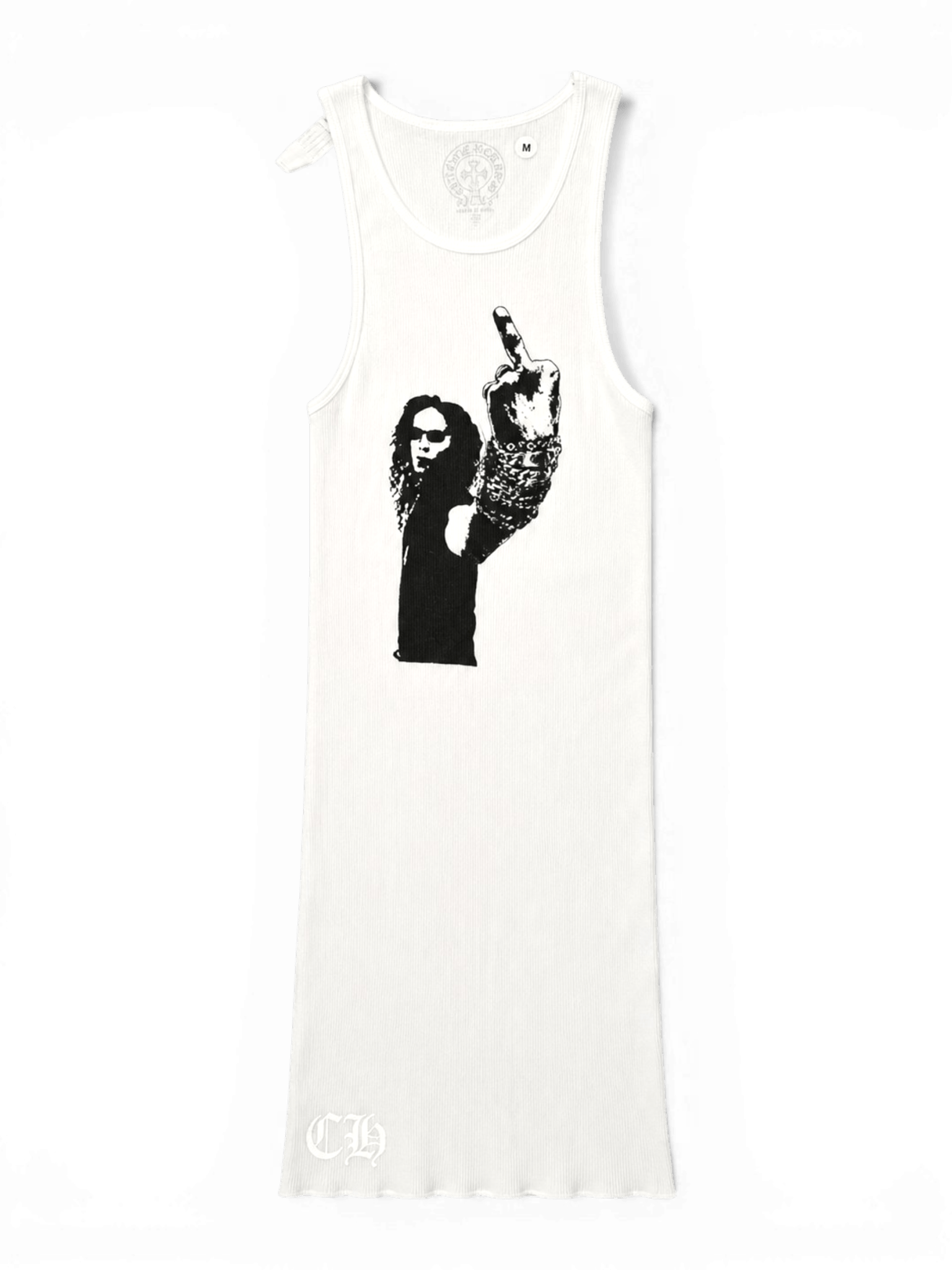 Chrome Hearts Richard Stark Middle Finger Tank White Men's