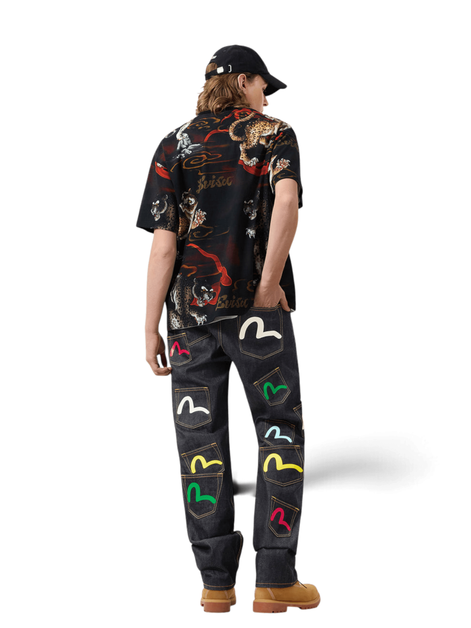 Evisu Multi-Pocket Seagull Regular Fit Jeans