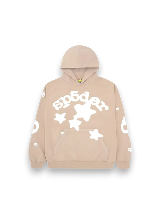 Sp5der Beluga Hoodie Sand