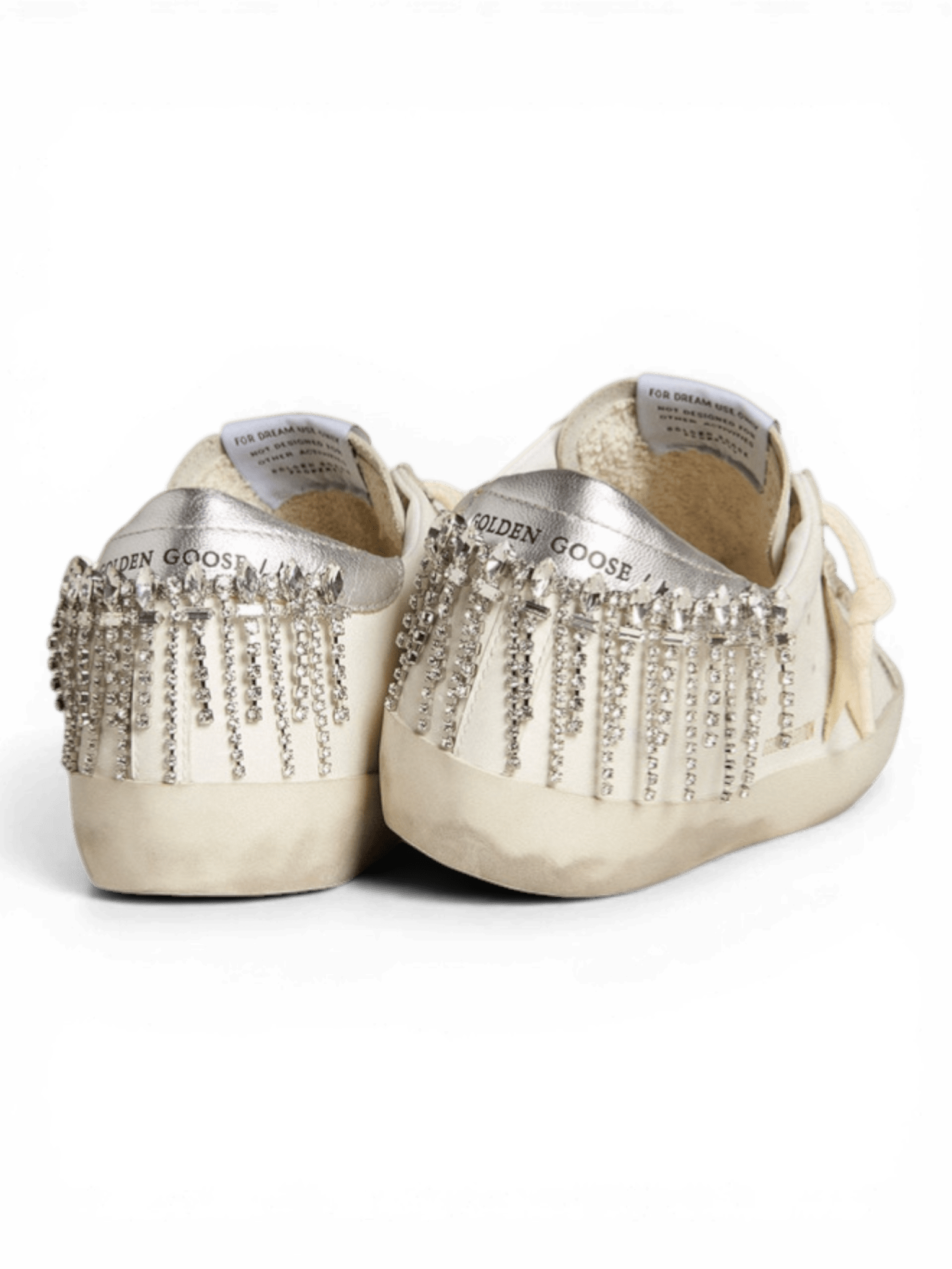 Golden Goose Super-Star With Suede Star And Swarovski Crystal