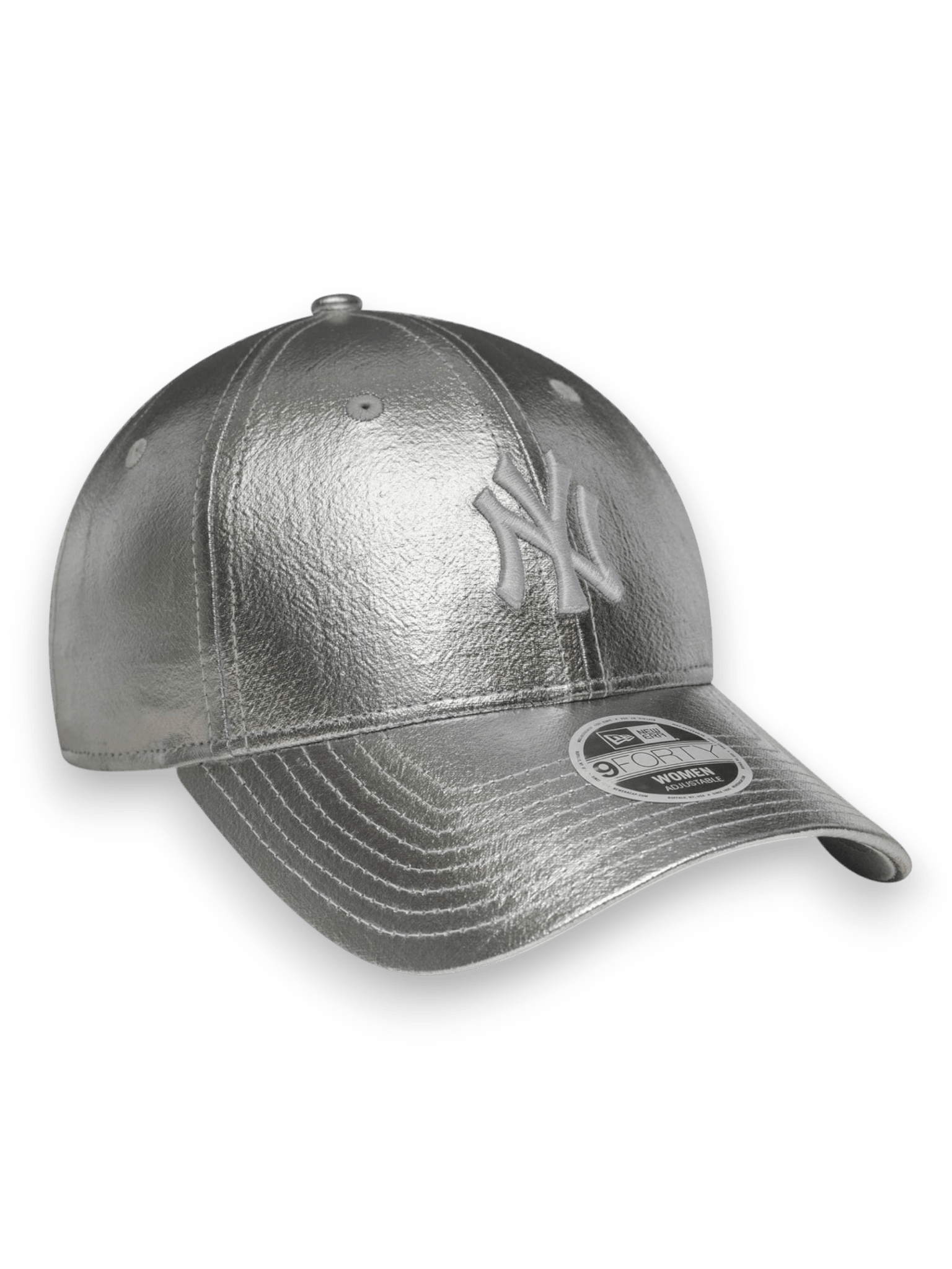 New Era 9FORTY New York Yankees MLB Metallic Argento