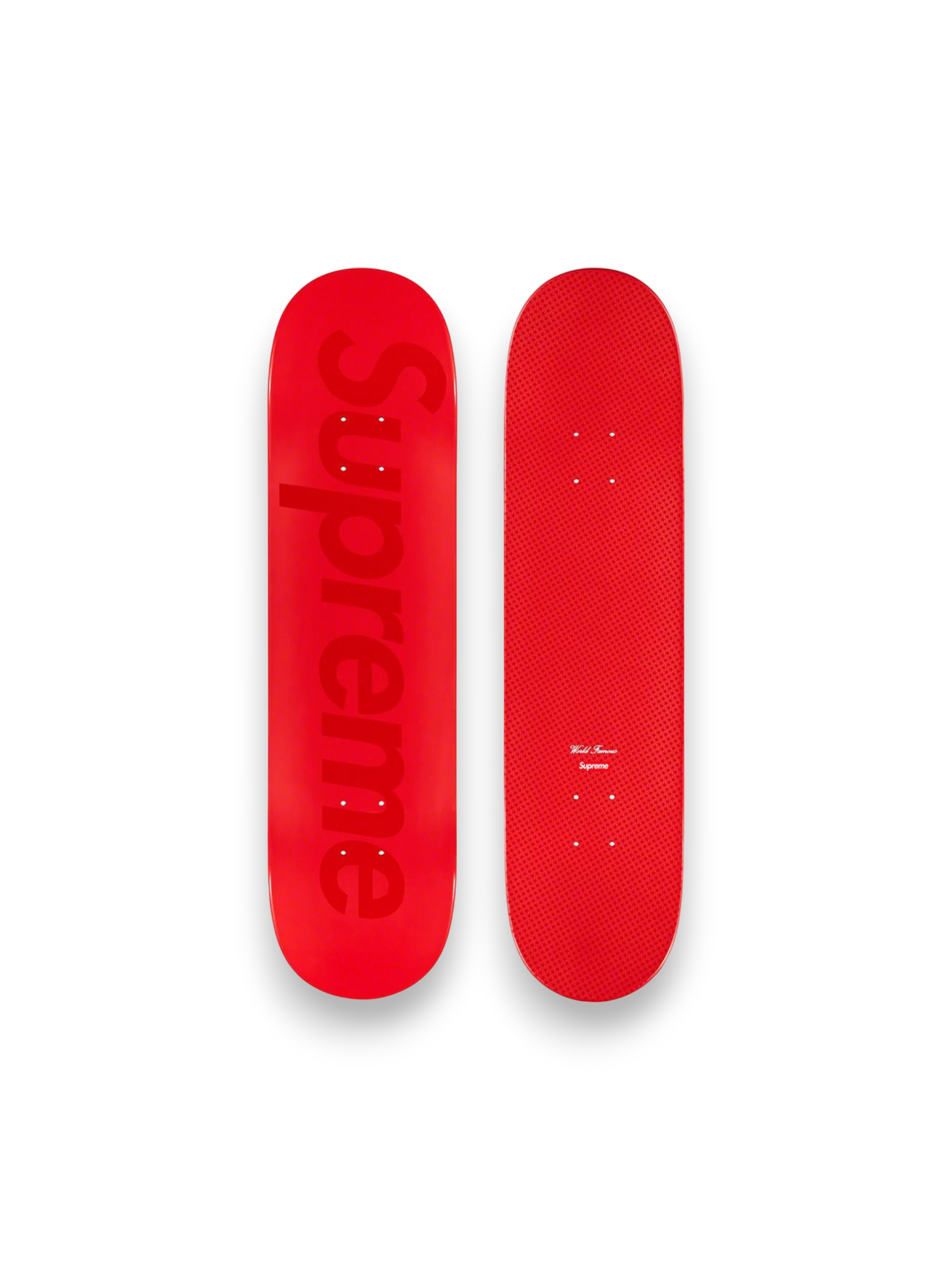 Supreme Tonal Box Logo Skateboard Deck Red