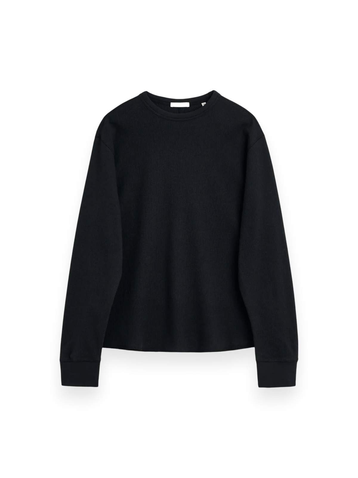 Sunflower Wool Waffle Tee LS Black