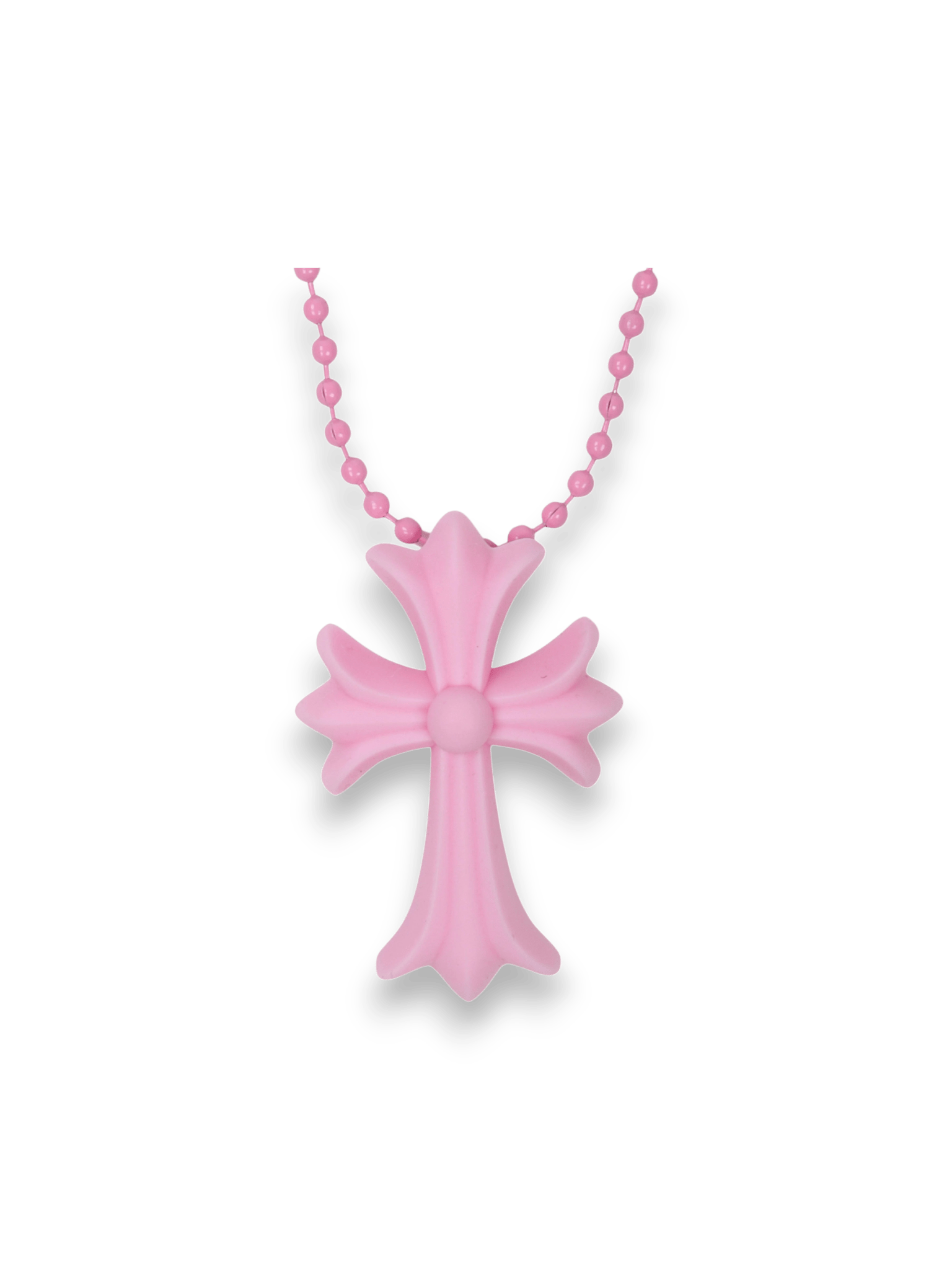 Chrome Hearts Cross Pink Ball Chain