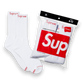 Supreme Hanes Crew Socks White