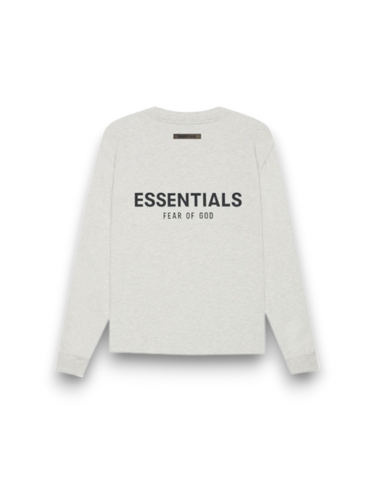 Fear of God Essentials Long Sleeve T-Shirt Light Heather Oatmeal