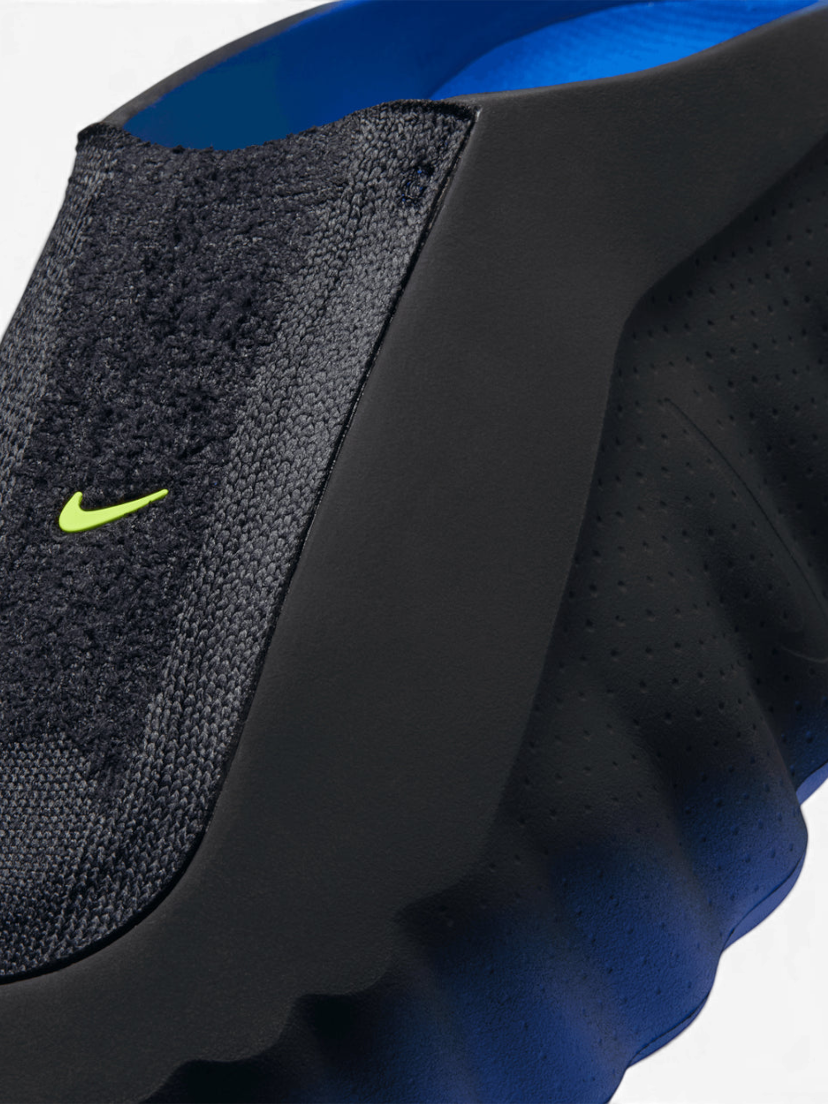 Nike Mind 001 Flyknit Slide Hyper Royal Black