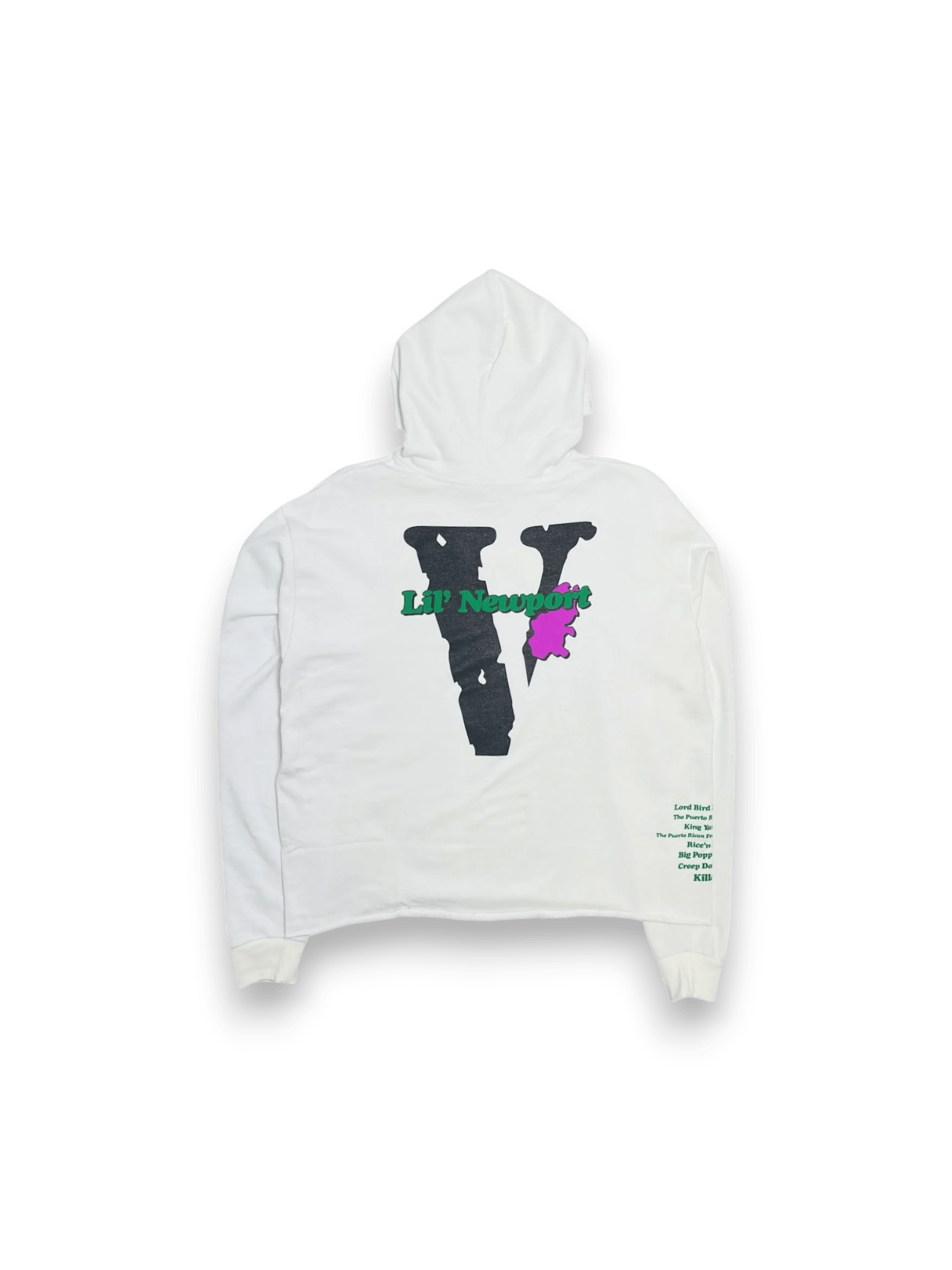 Vlone Yams Lil Newport Hoodie White