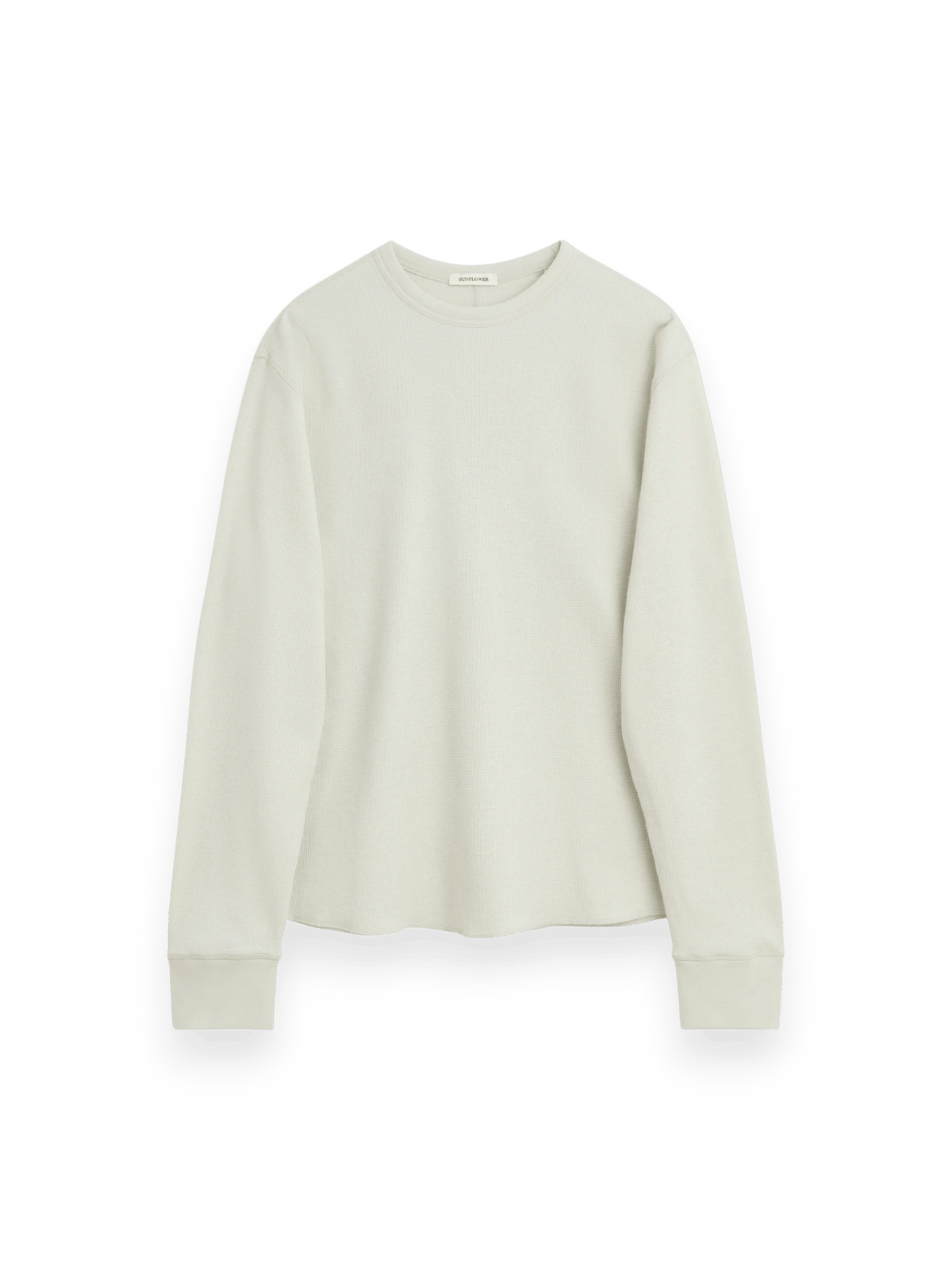 Sunflower Wool Waffle Tee LS White