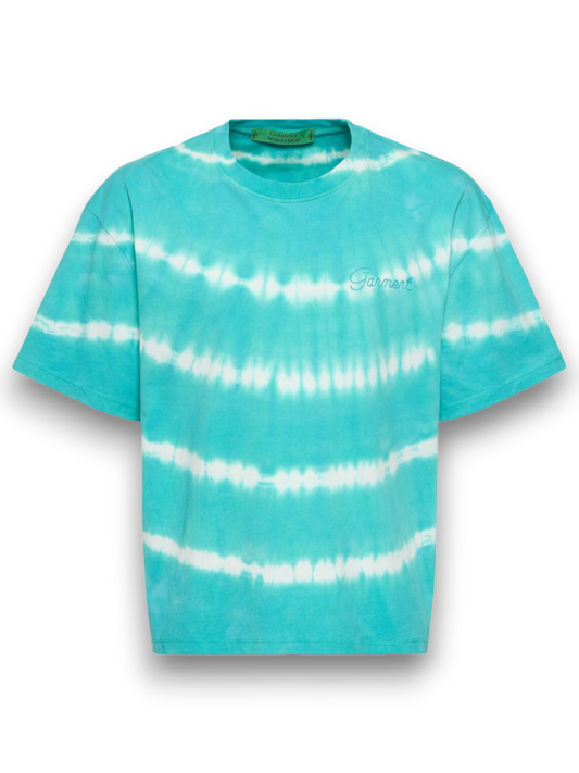 Garment Shibori Dyed Tee Viridian Green