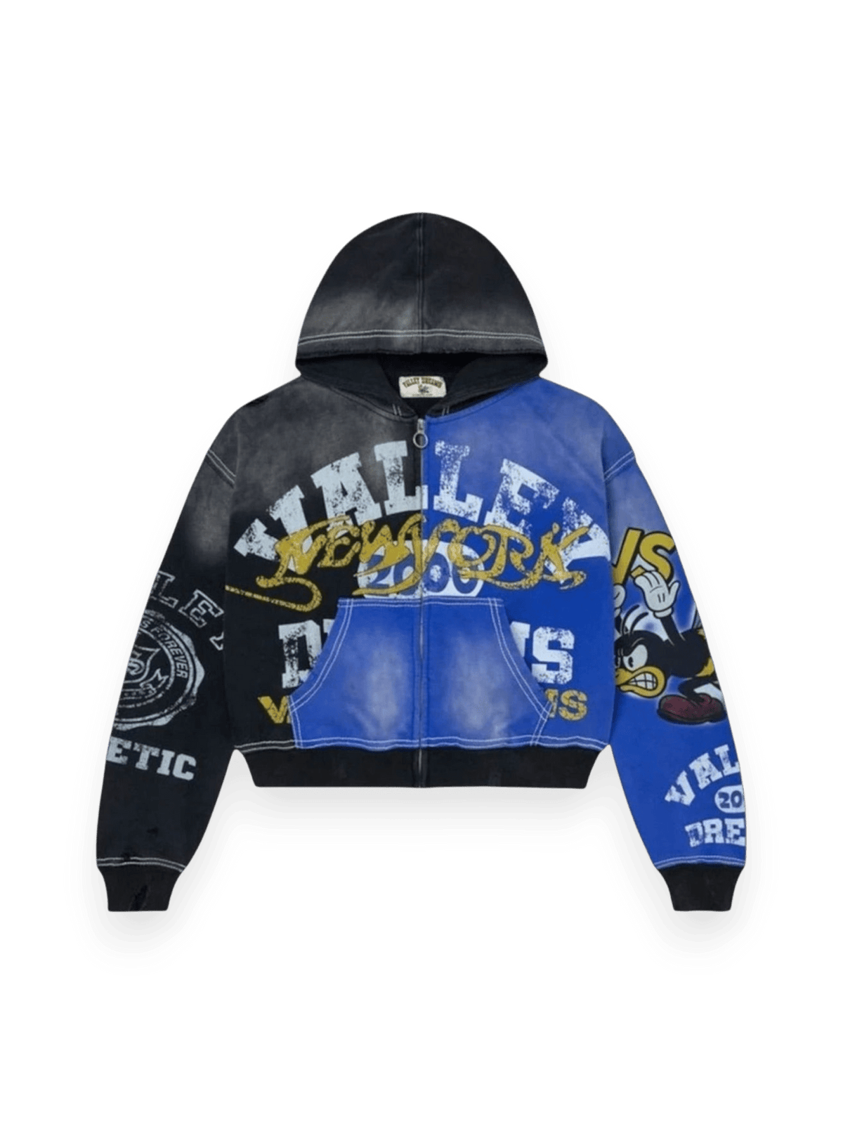 Vale Forever Bipolar Zip Up Hoodie Blue/Black