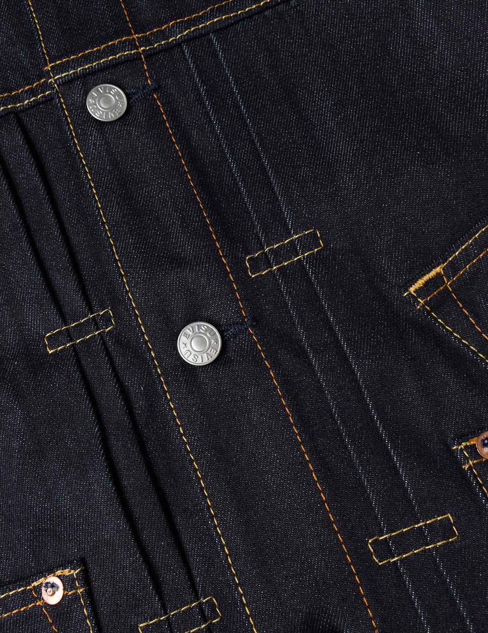 Evisu Seagull Print and Multi-Pocket Relax Fit Denim Jacket