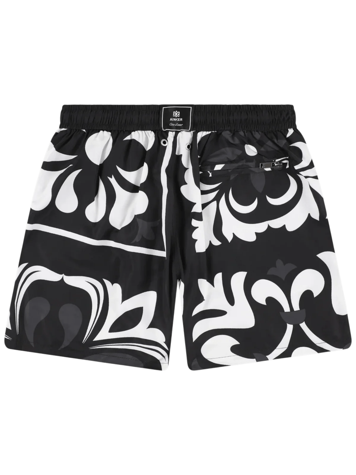 AINKER – Flower 824 Black Swimwear