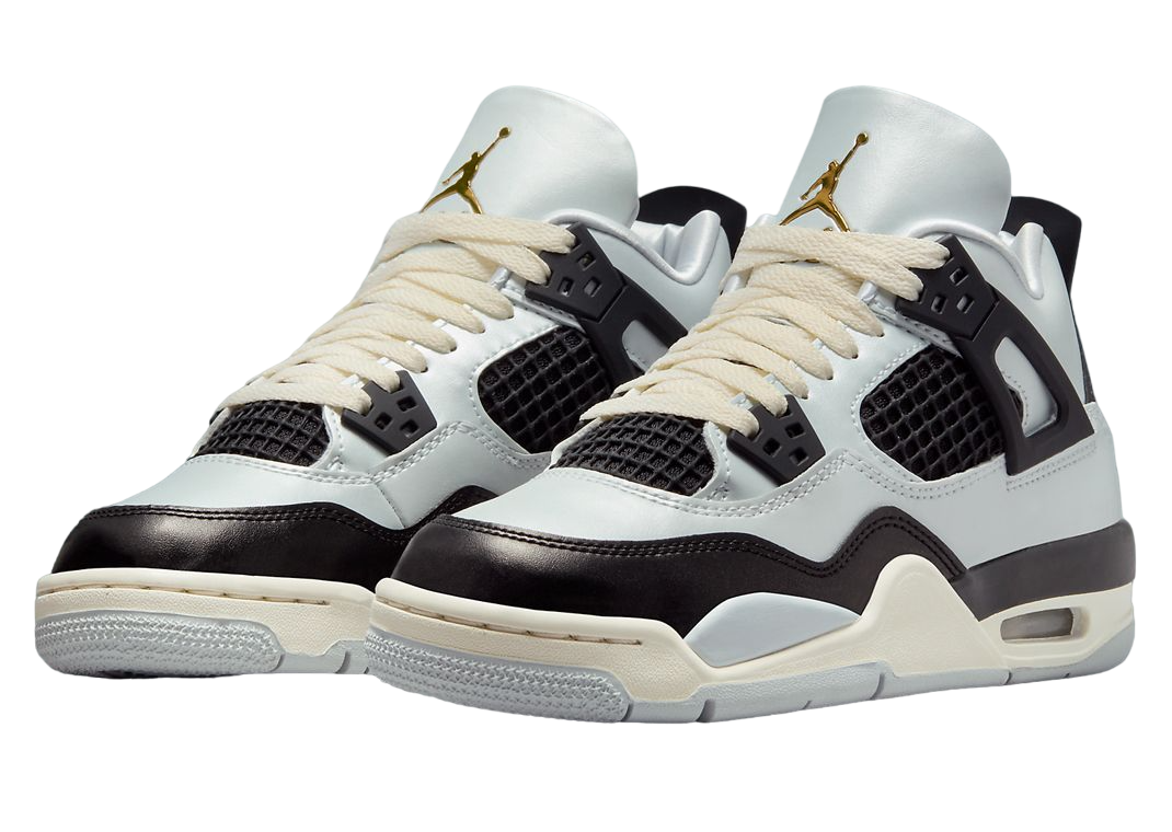 Jordan 4 Retro Platinum Gold GS