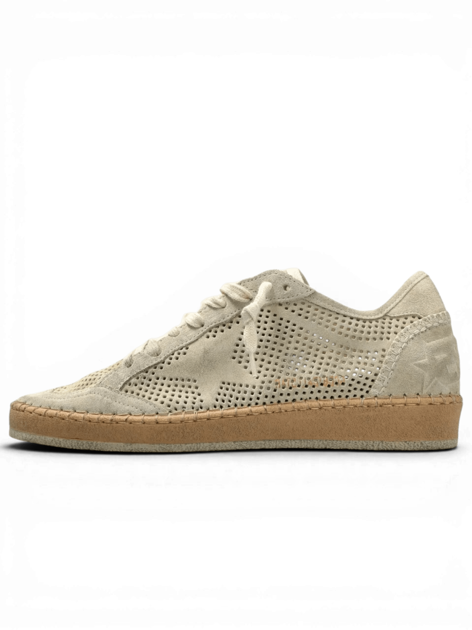 Golden Goose Ball Star Sneakers traforate Beige