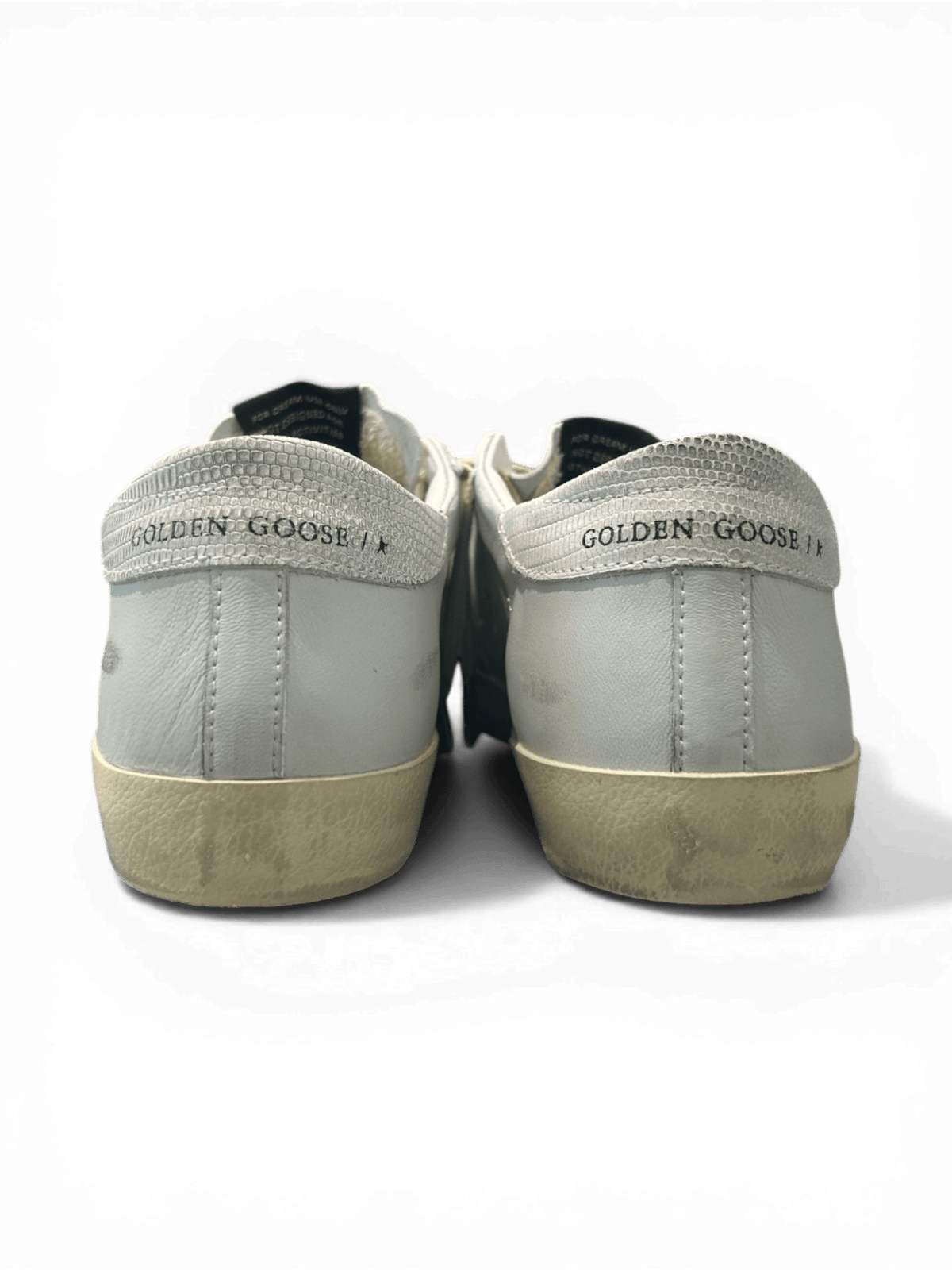 Golden Goose Super-Star Leather Gray Dawn And Laminated Star