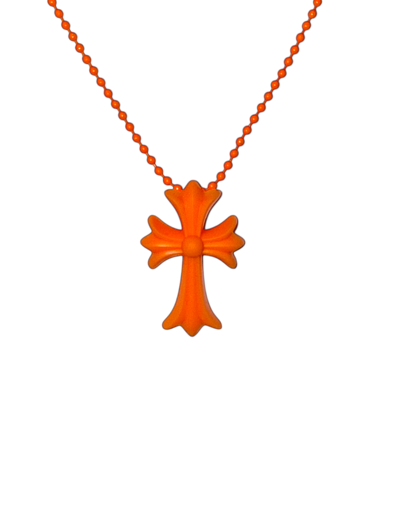 Chrome Hearts Cross Silicon Orange Ball Chain