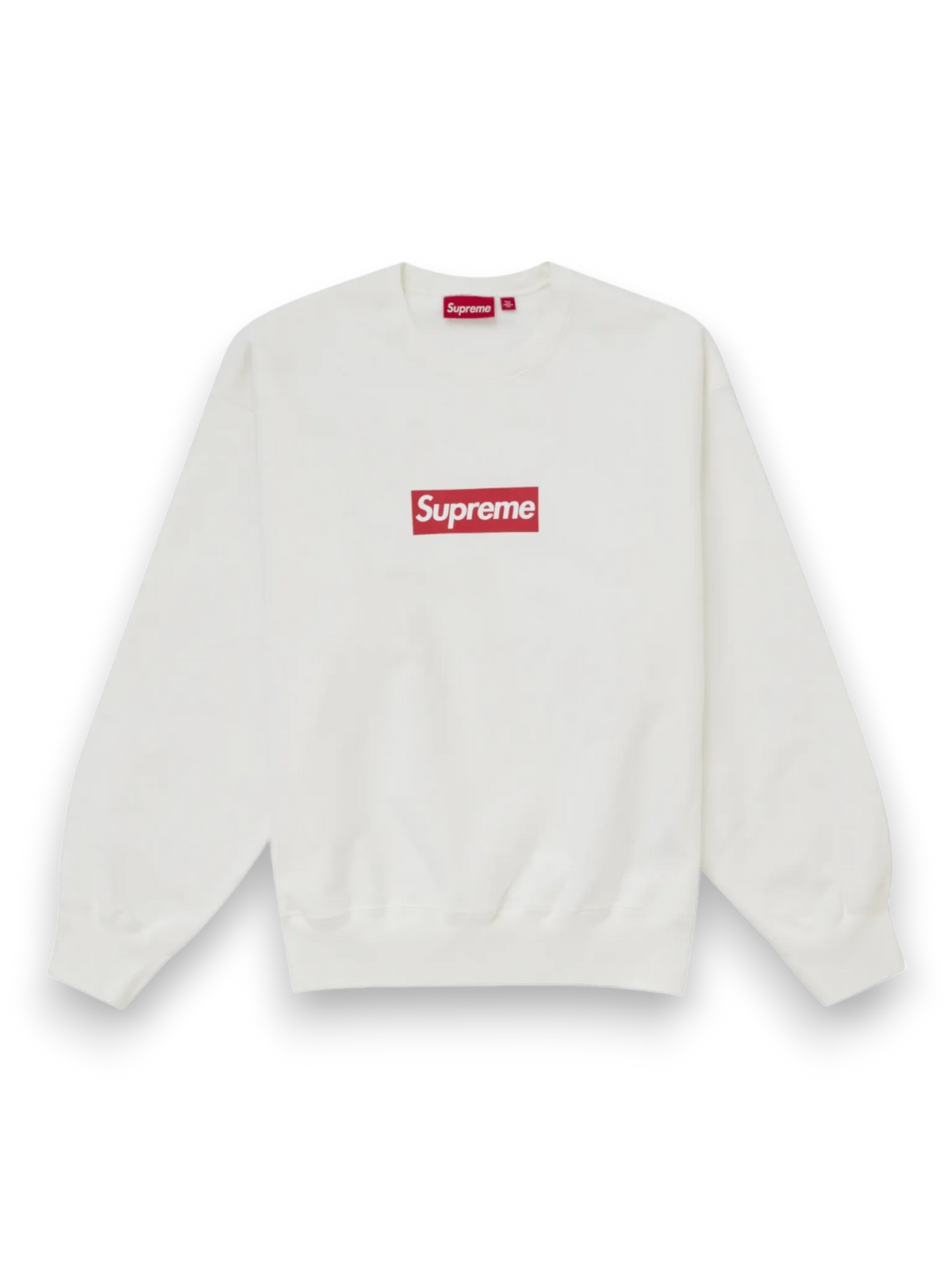 Supreme Washed Box Logo Crewneck White