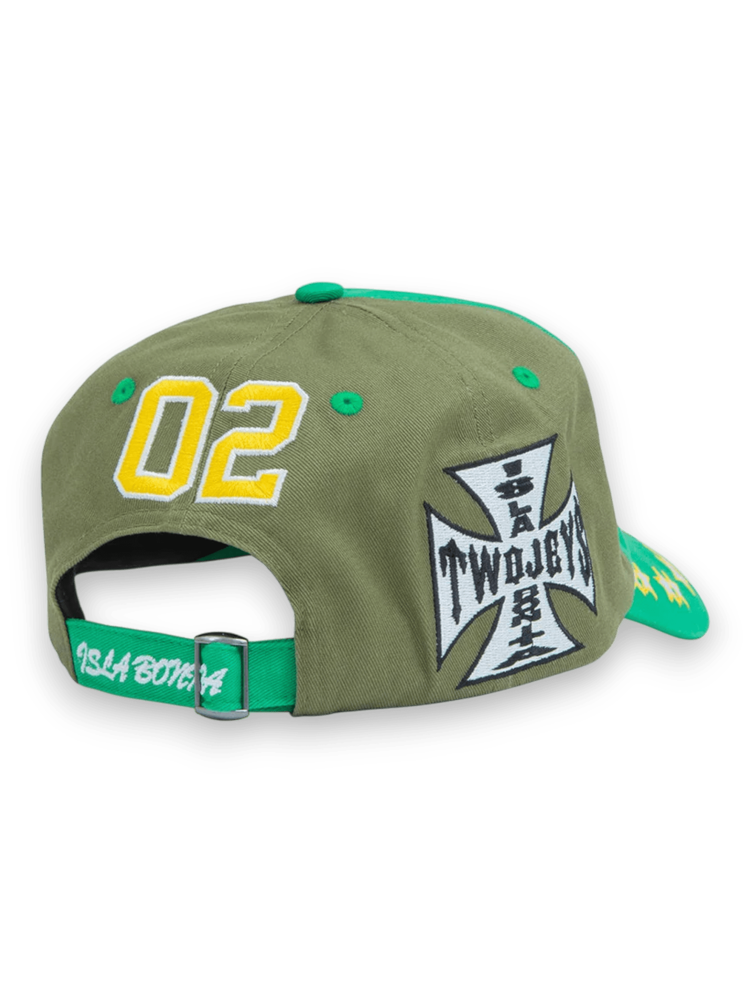 Twojeys Embroidered Green Dad Cap