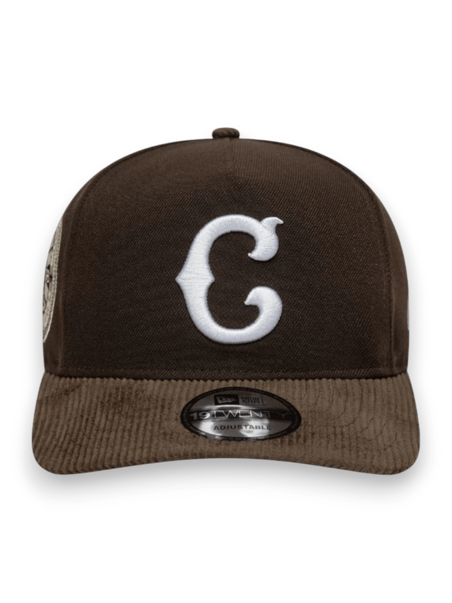 NEW ERA CHICAGO CUBS MLB COOPERSTOWN CORD DARK BROWN 19TWENTY ADJUSTABLE CAP