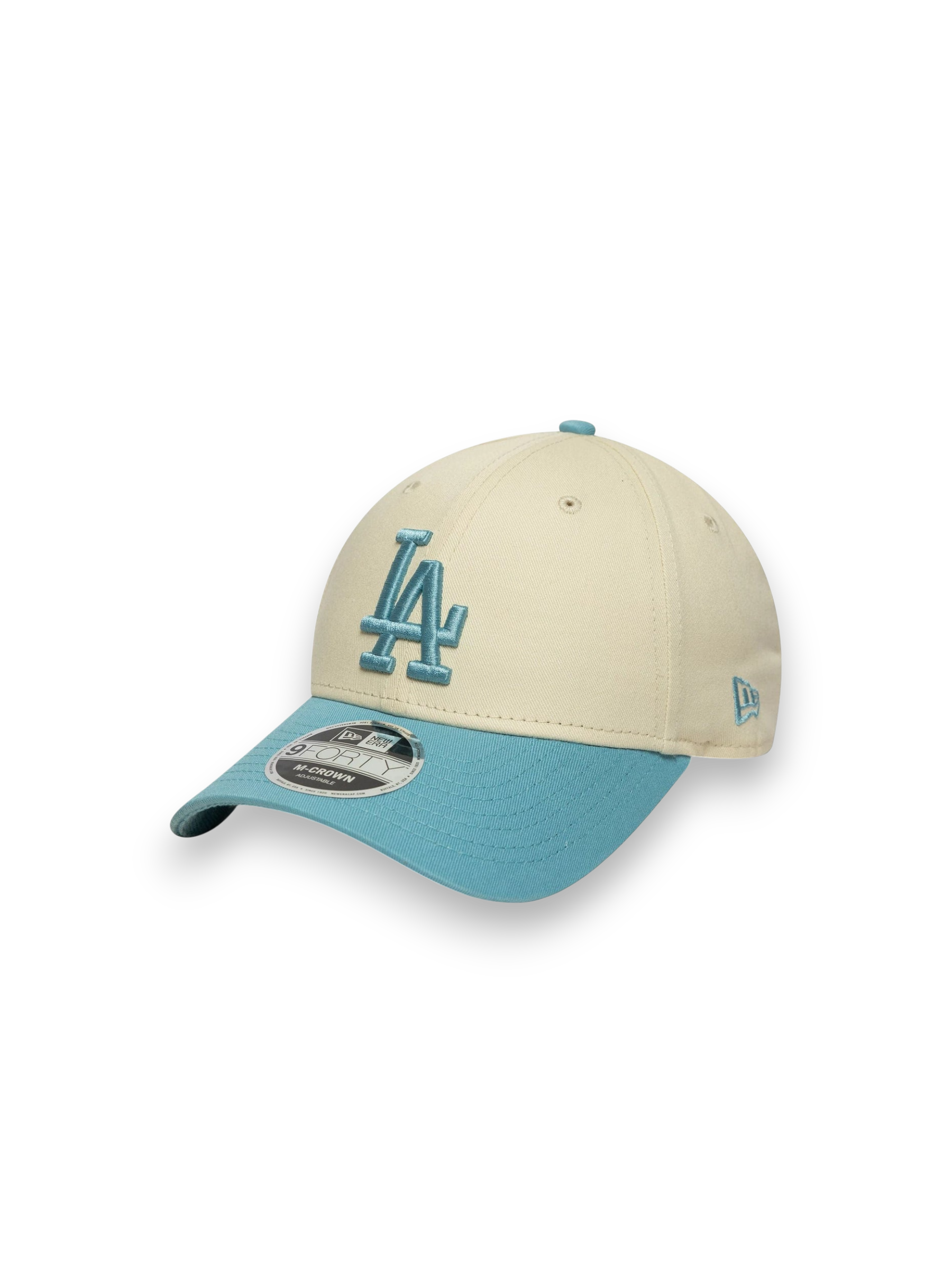 New Era LA Dodgers MLB Colour Block Cream 9FORTY M-Crown Adjustable Cap