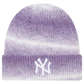 New Era Beanie New York Yankees Space Dye Purple