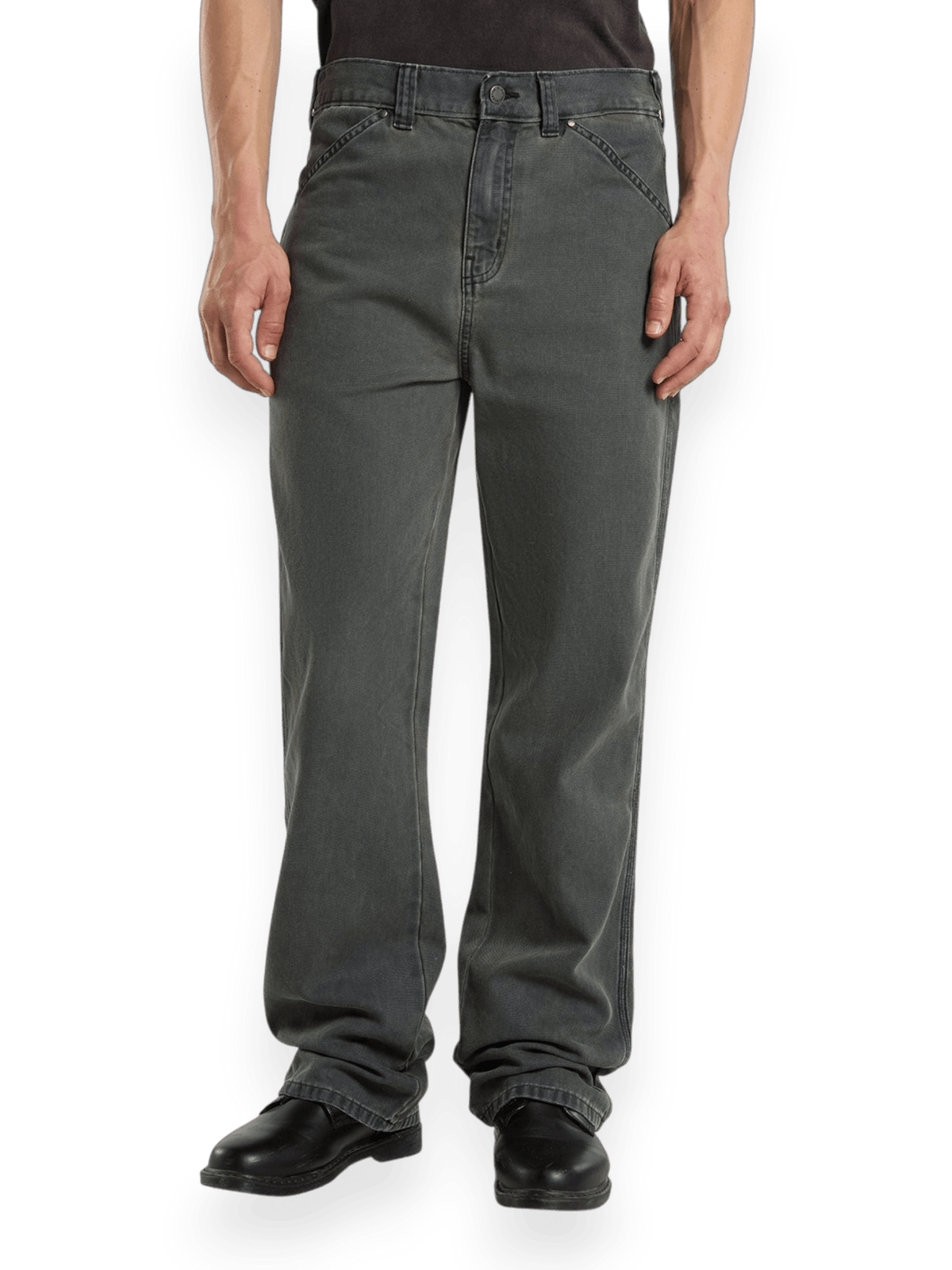 Dickies Houck Loose Straight Canvas Pant Dark Green