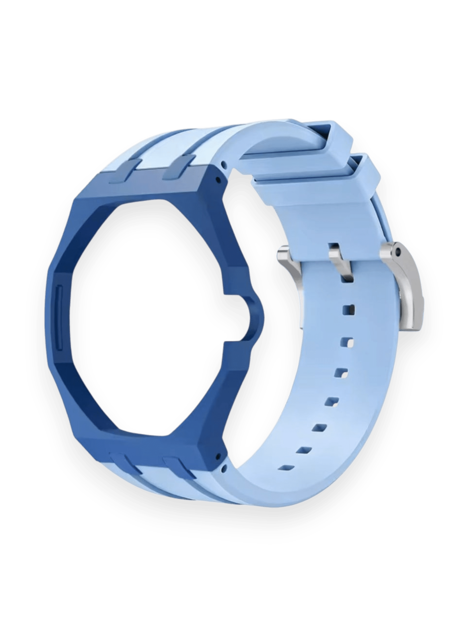 Ap Swatch Royal Pop Bioceramic And Silicone Strap Dark Blue/Light Blue